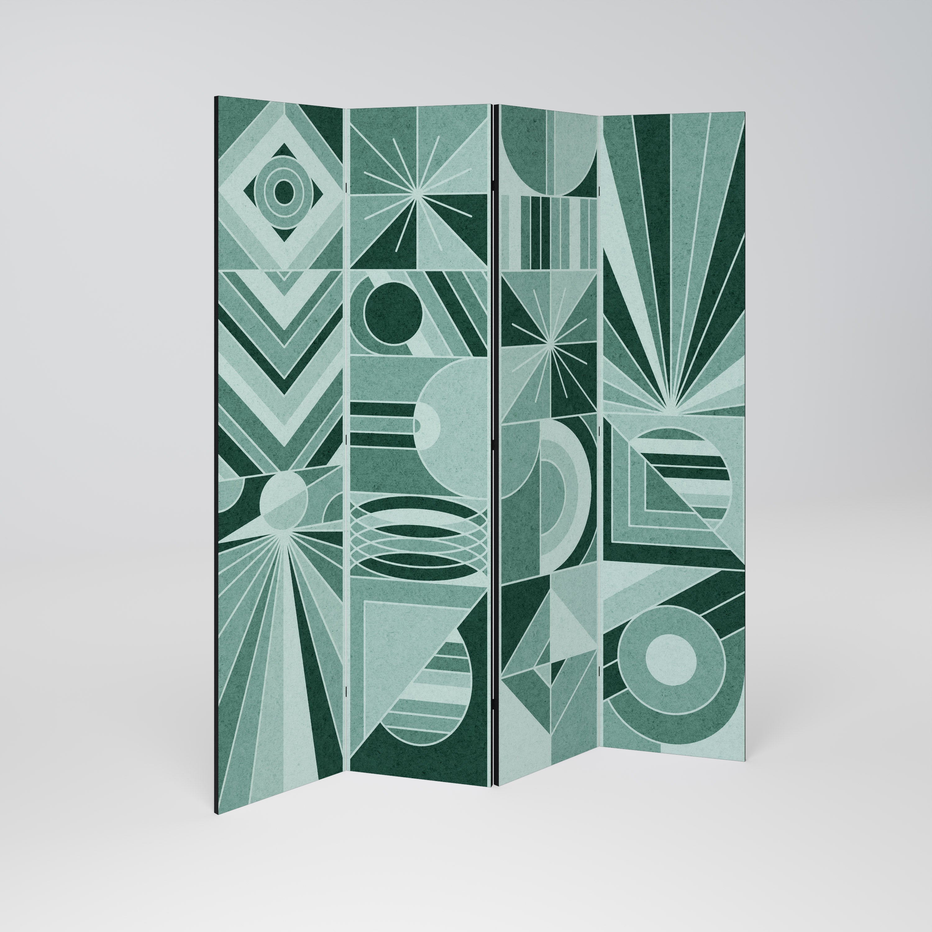 HARMONIC GRID Biombo de 4 paneles