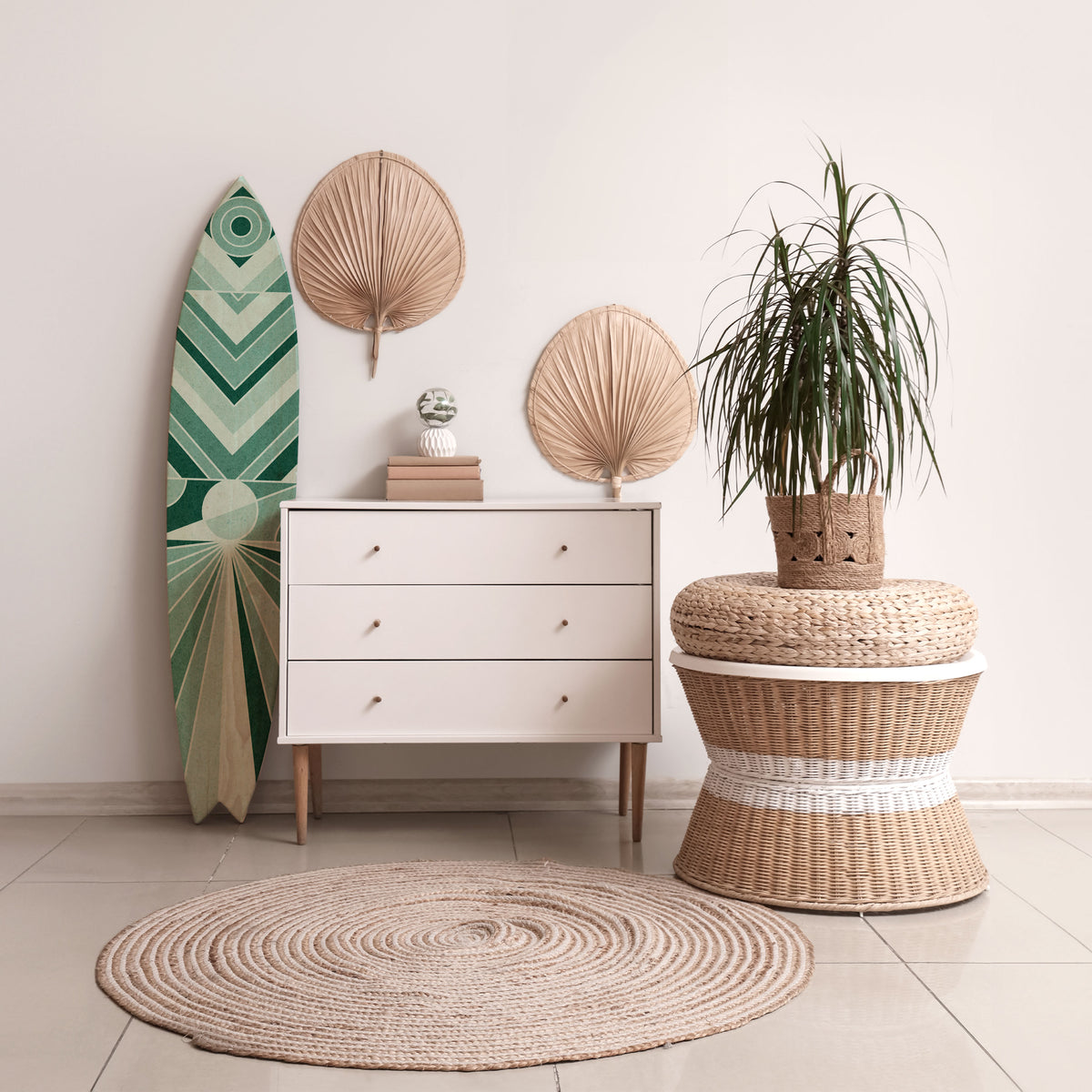 DYNAMIC GRID Deko-Surfboard