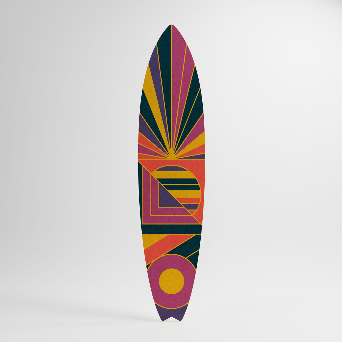 FUSION PATTERNS Panel decorativo de tabla de surf