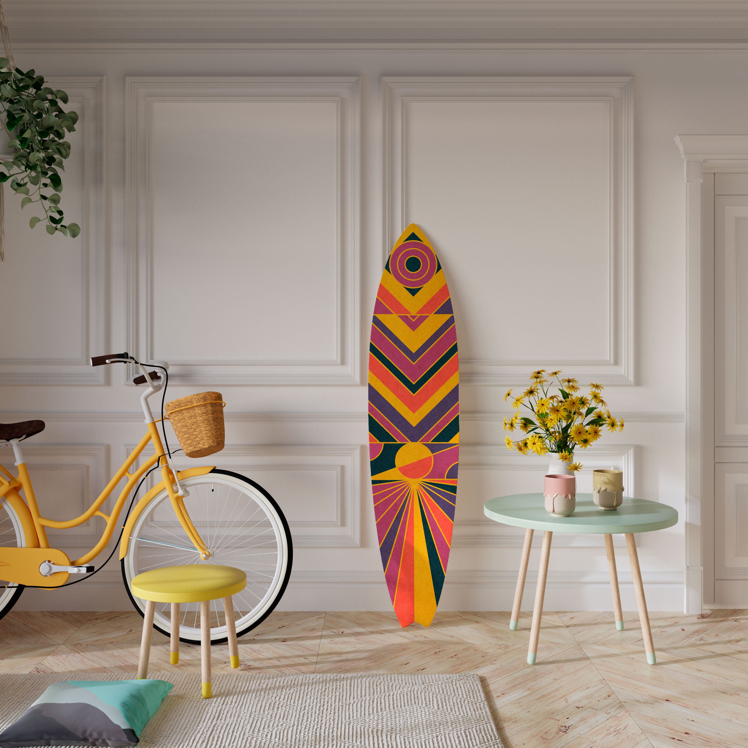 ECHO PATTERNS Surfboard Decorative Panel
