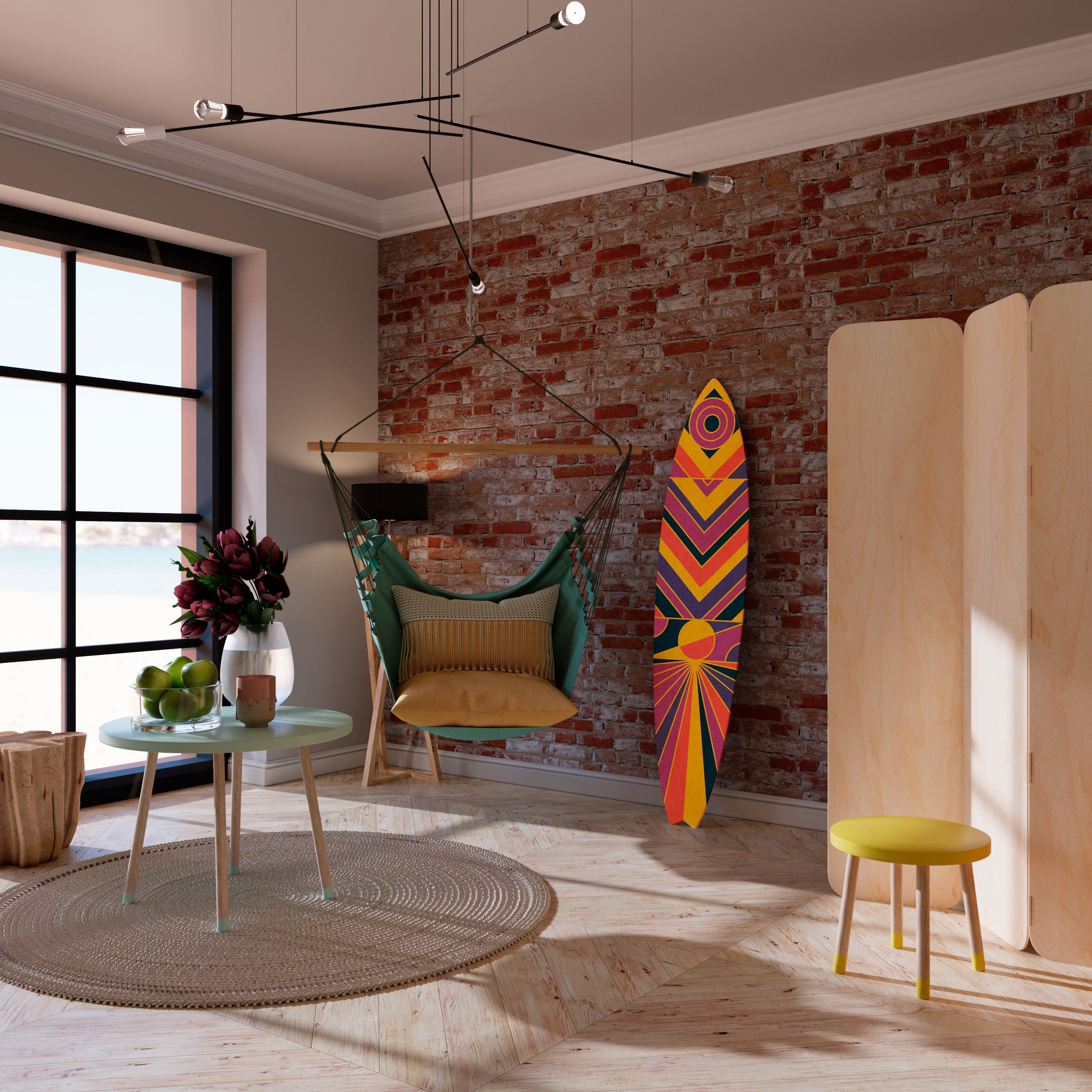 ECHO PATTERNS Surfboard Decorative Panel