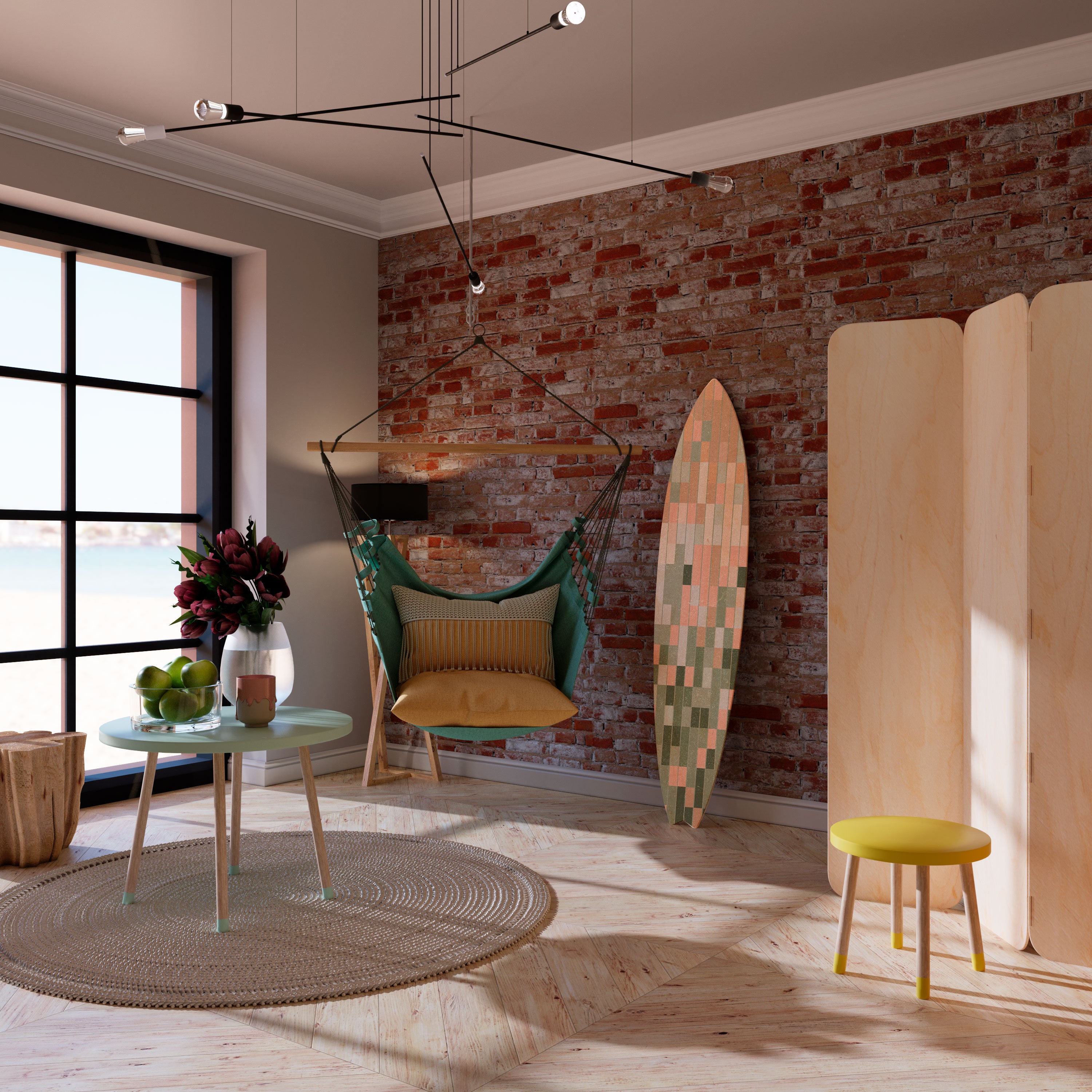 BUILDING THE FUTURE Surfboard Decorative Panel