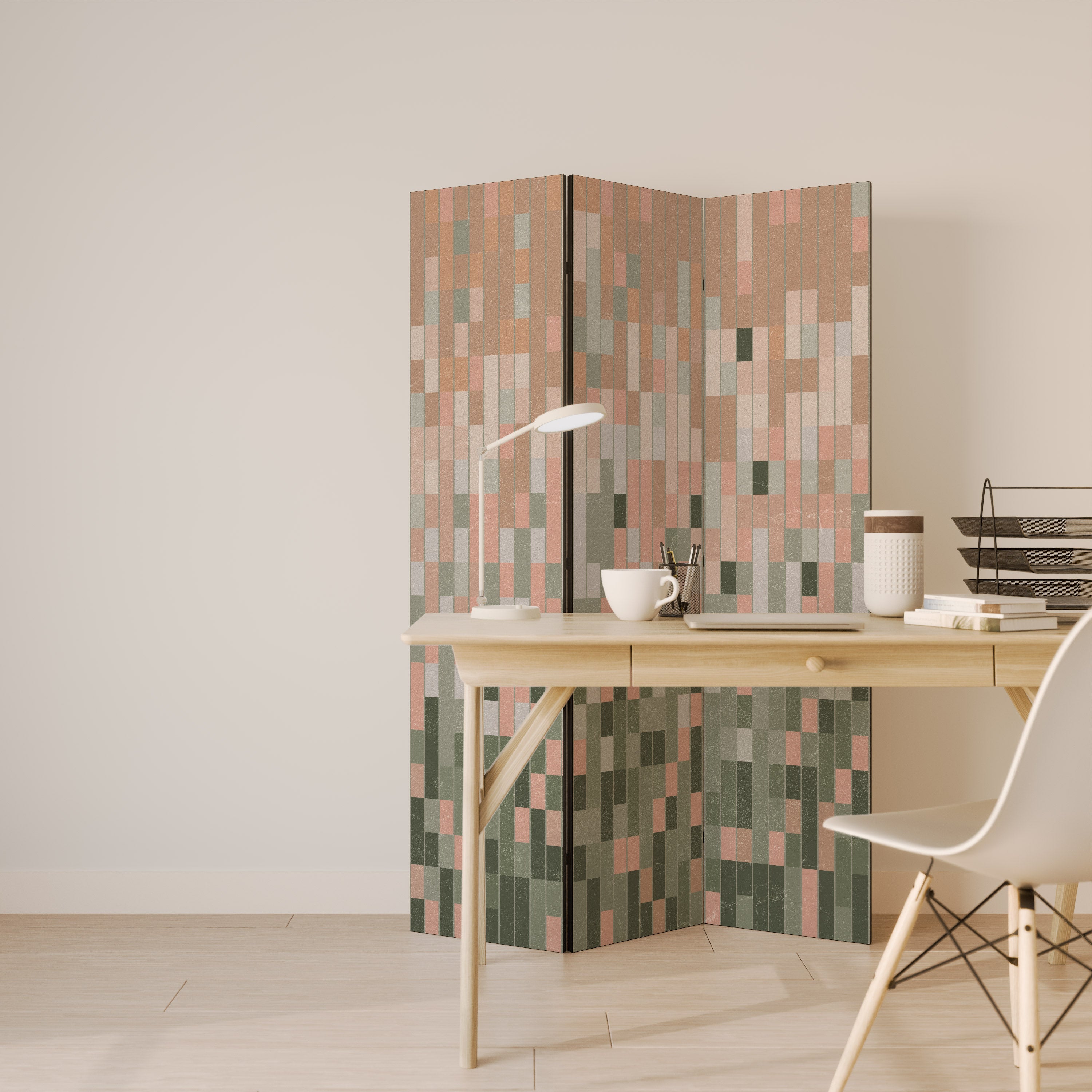 BUILDING THE FUTURE Dekorativ rumsavdelare – 3 paneler