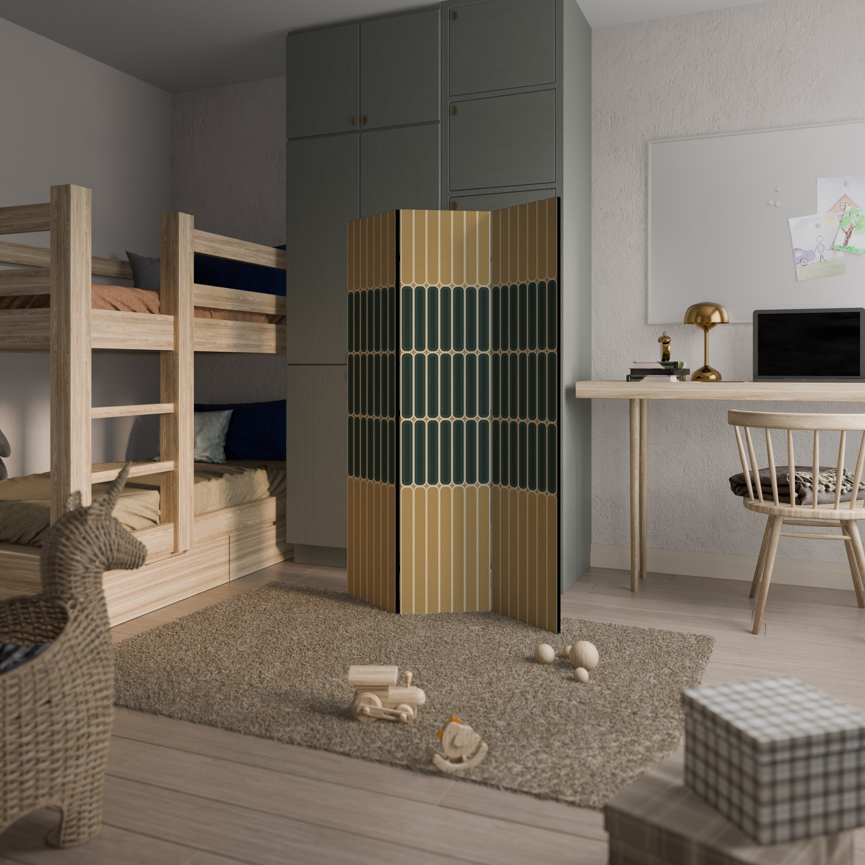 ILUSION GATE Dekorativ rumsavdelare – 3 paneler