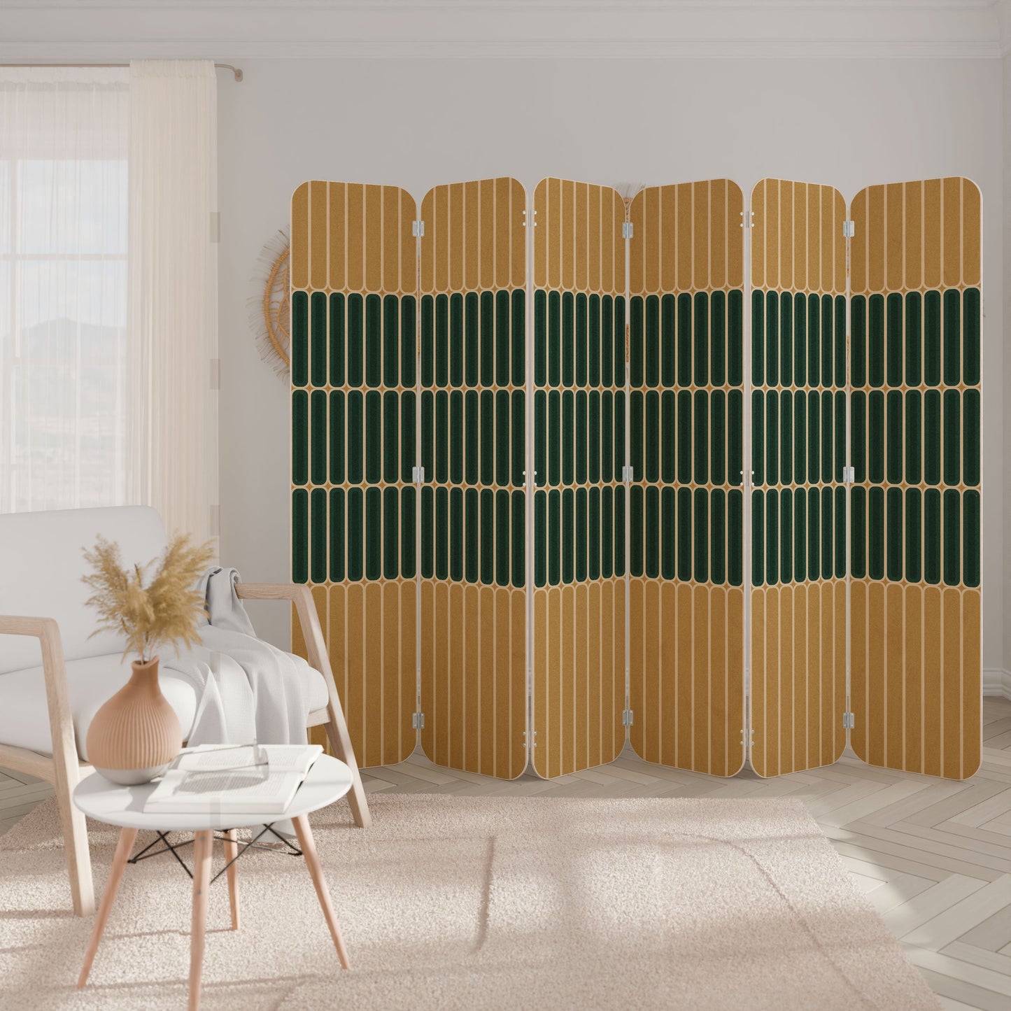 ILUSION GATE 6-Panel Plywood Room Divider