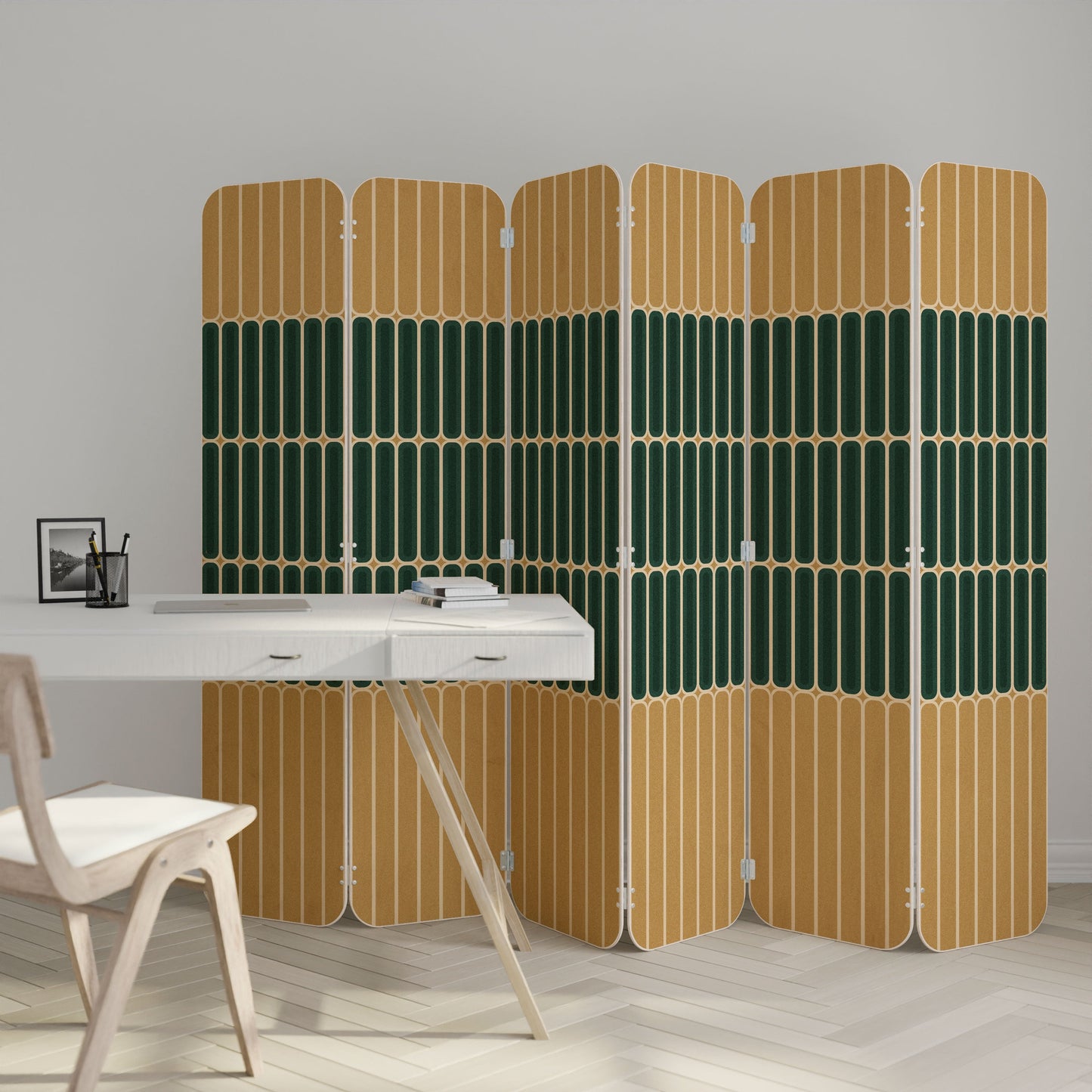 ILUSION GATE 6-Panel Plywood Room Divider