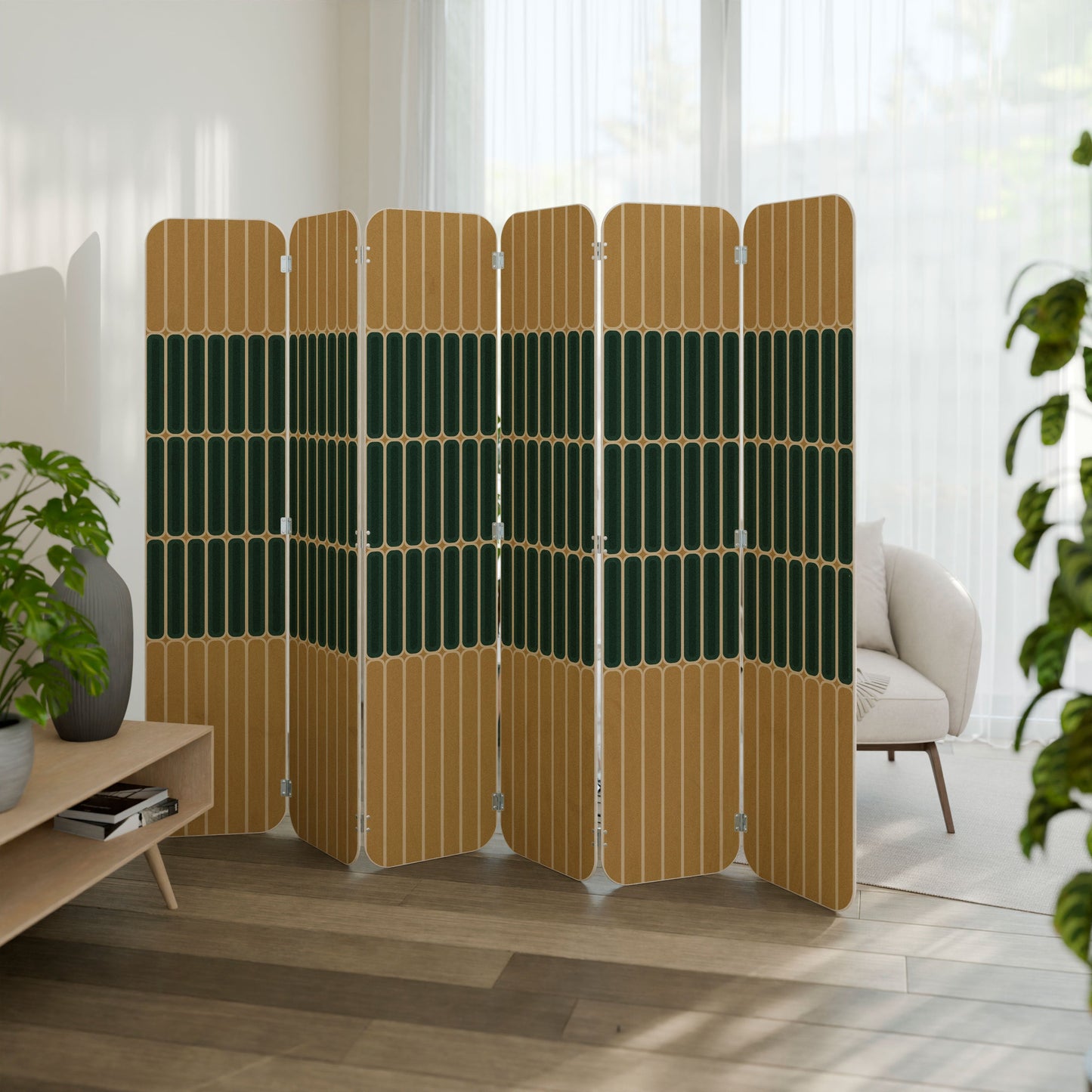 ILUSION GATE 6-Panel Plywood Room Divider