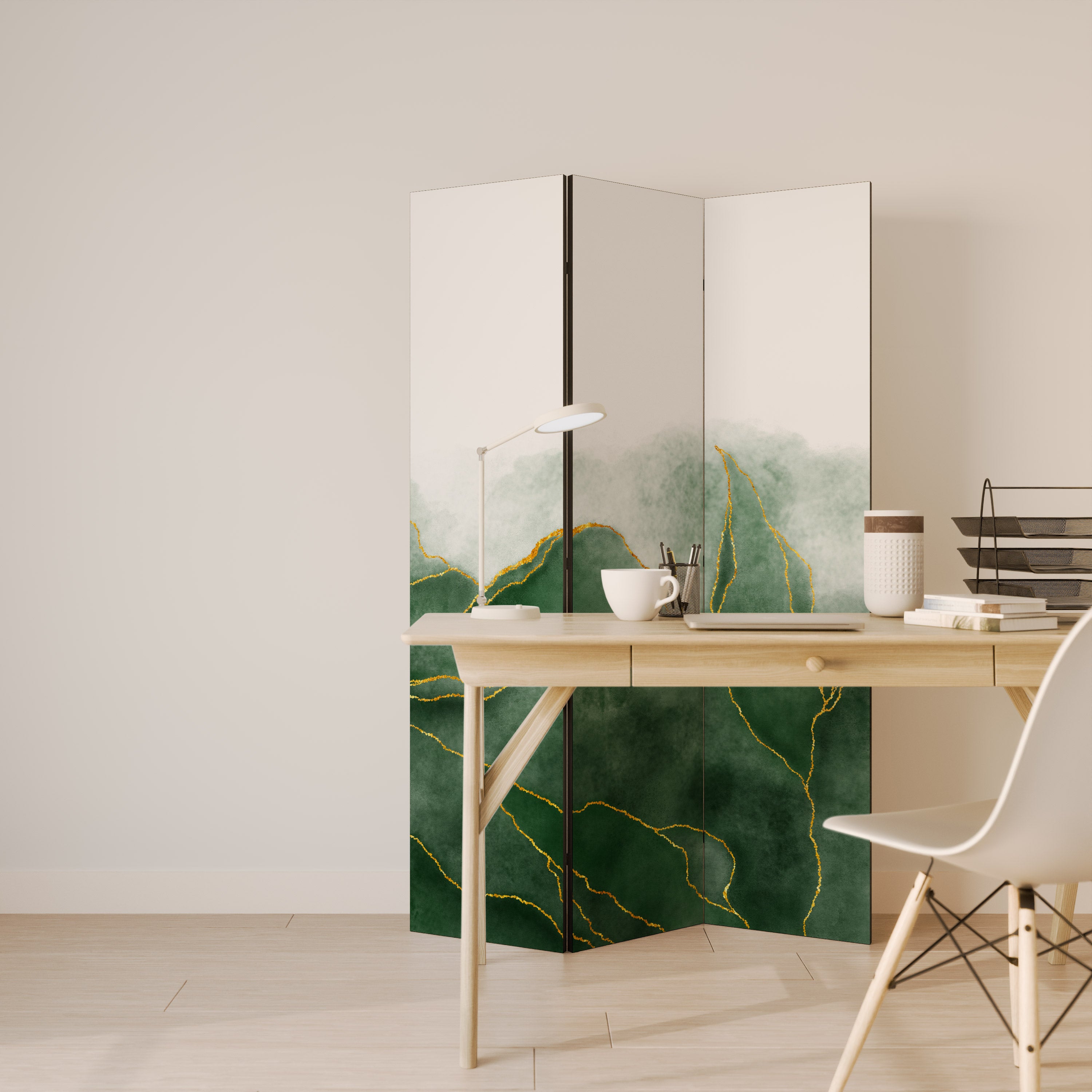 EXPENSIVE NATURE Dekorativ rumsavdelare – 3 paneler