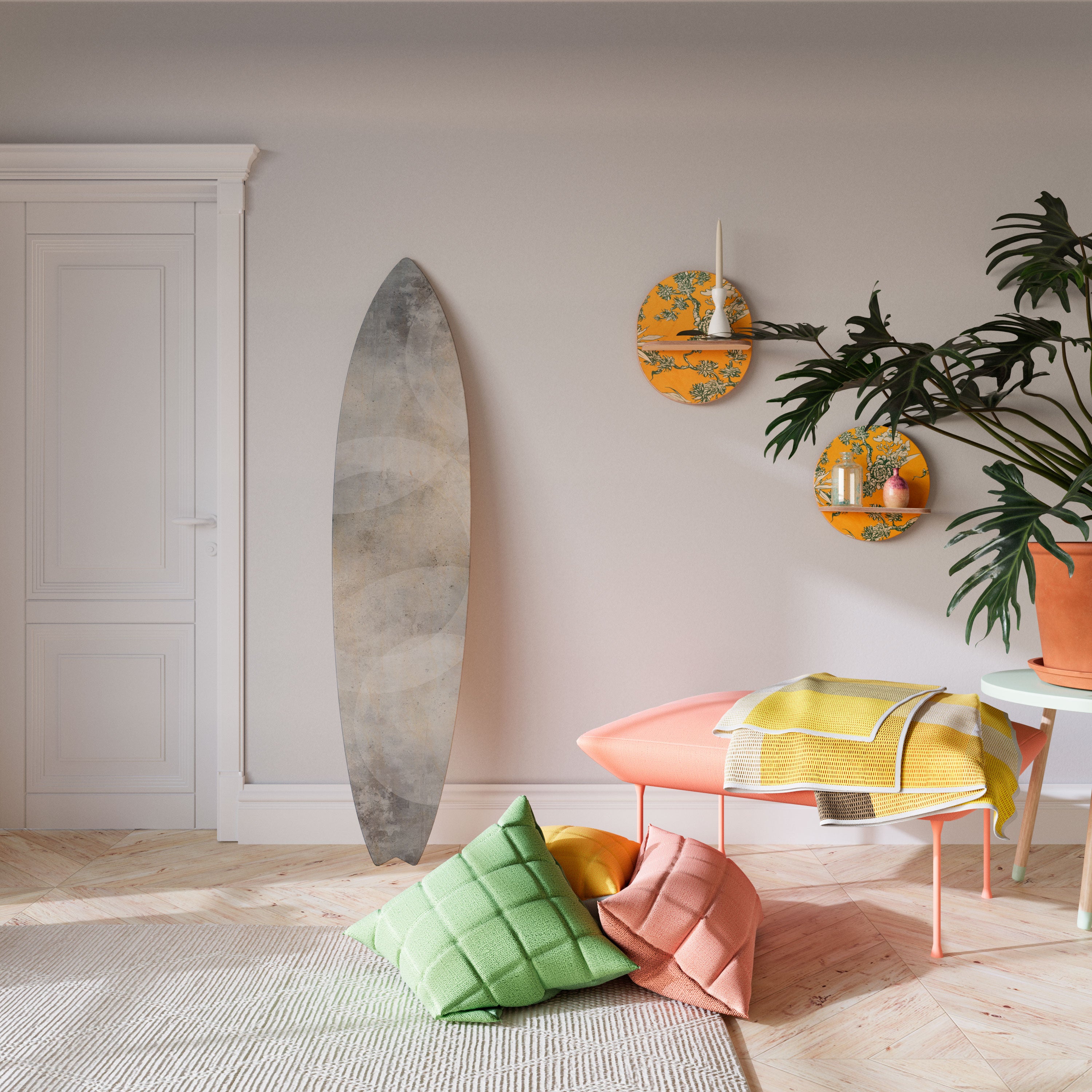 MUTED ARC Surfboard Decorative Panel