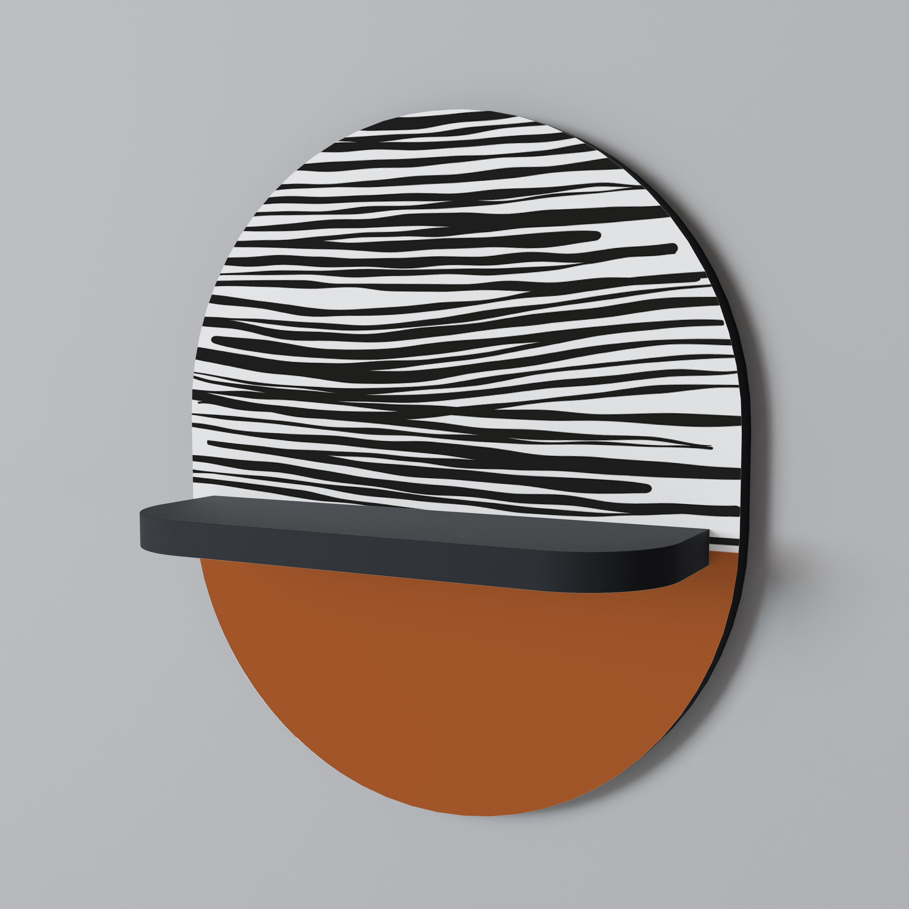 RADIANT ZEBRA Decorative Art Shelf