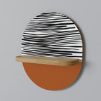 RADIANT ZEBRA Decorative Art Shelf