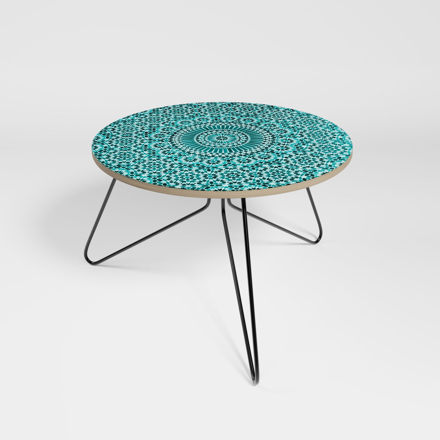 Petite table basse TURQUOISE MAROCAINE