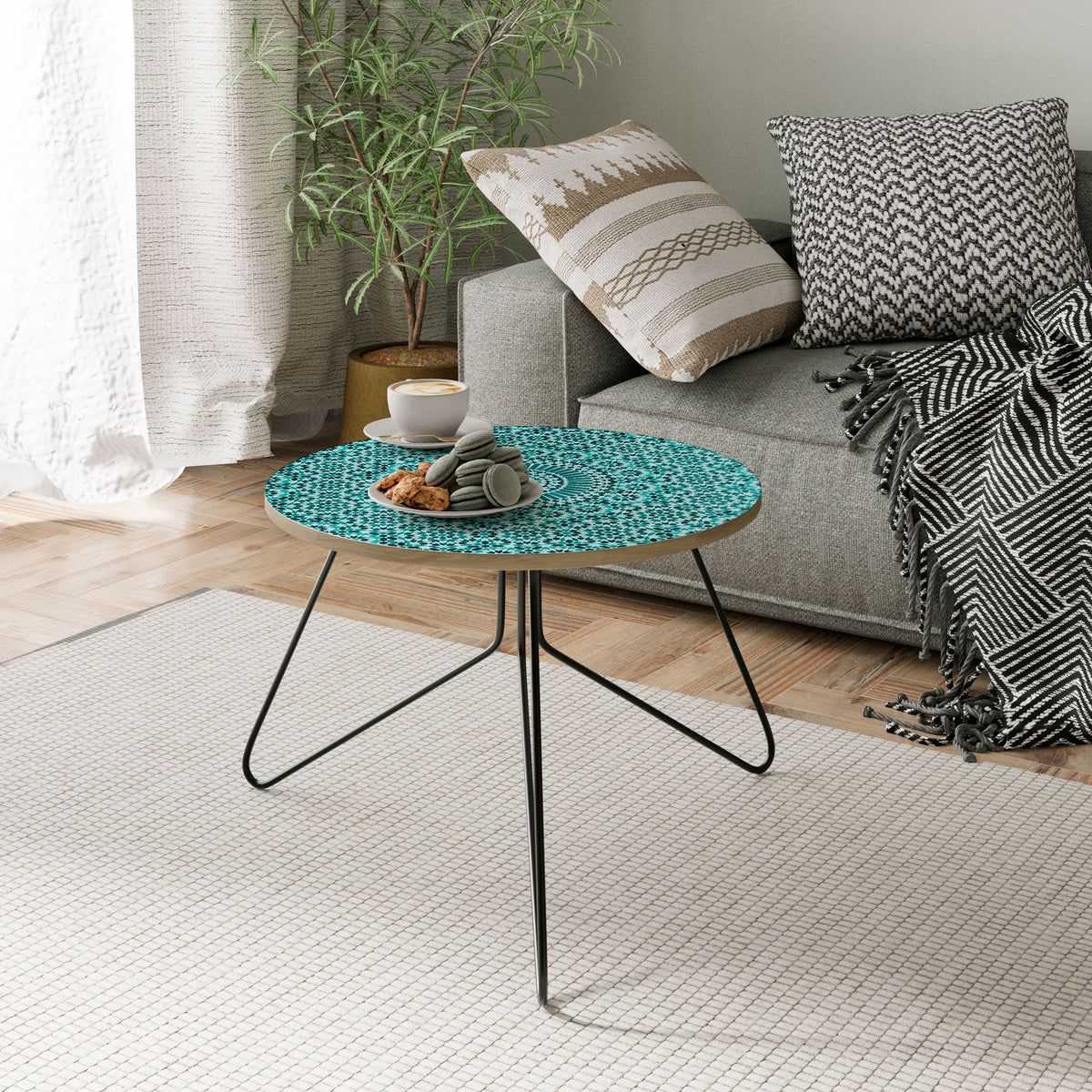 MOROCCAN TURQUOISE Couchtisch