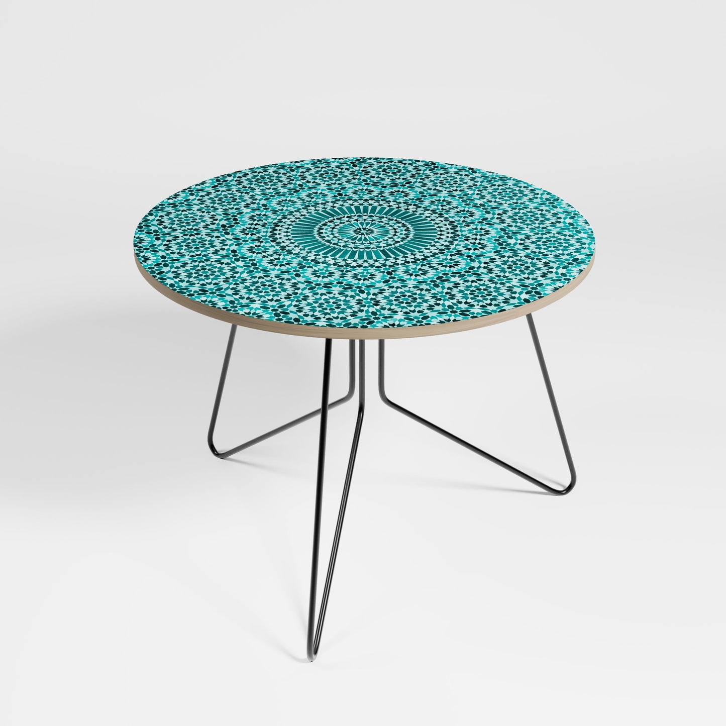 Grande table basse TURQUOISE MAROCAINE