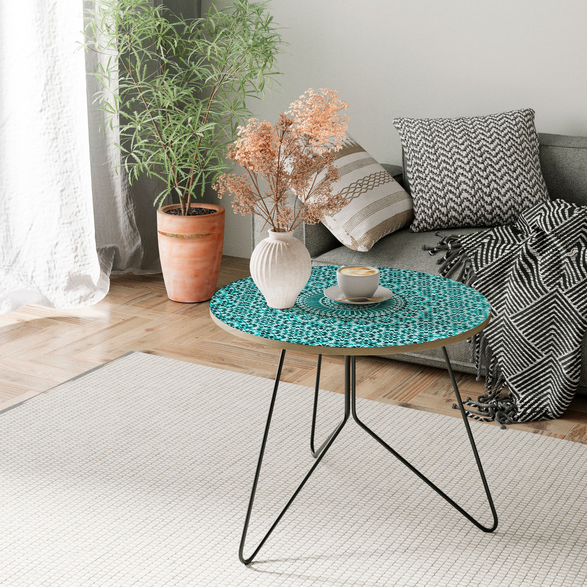 MOROCCAN TURQUOISE Couchtisch