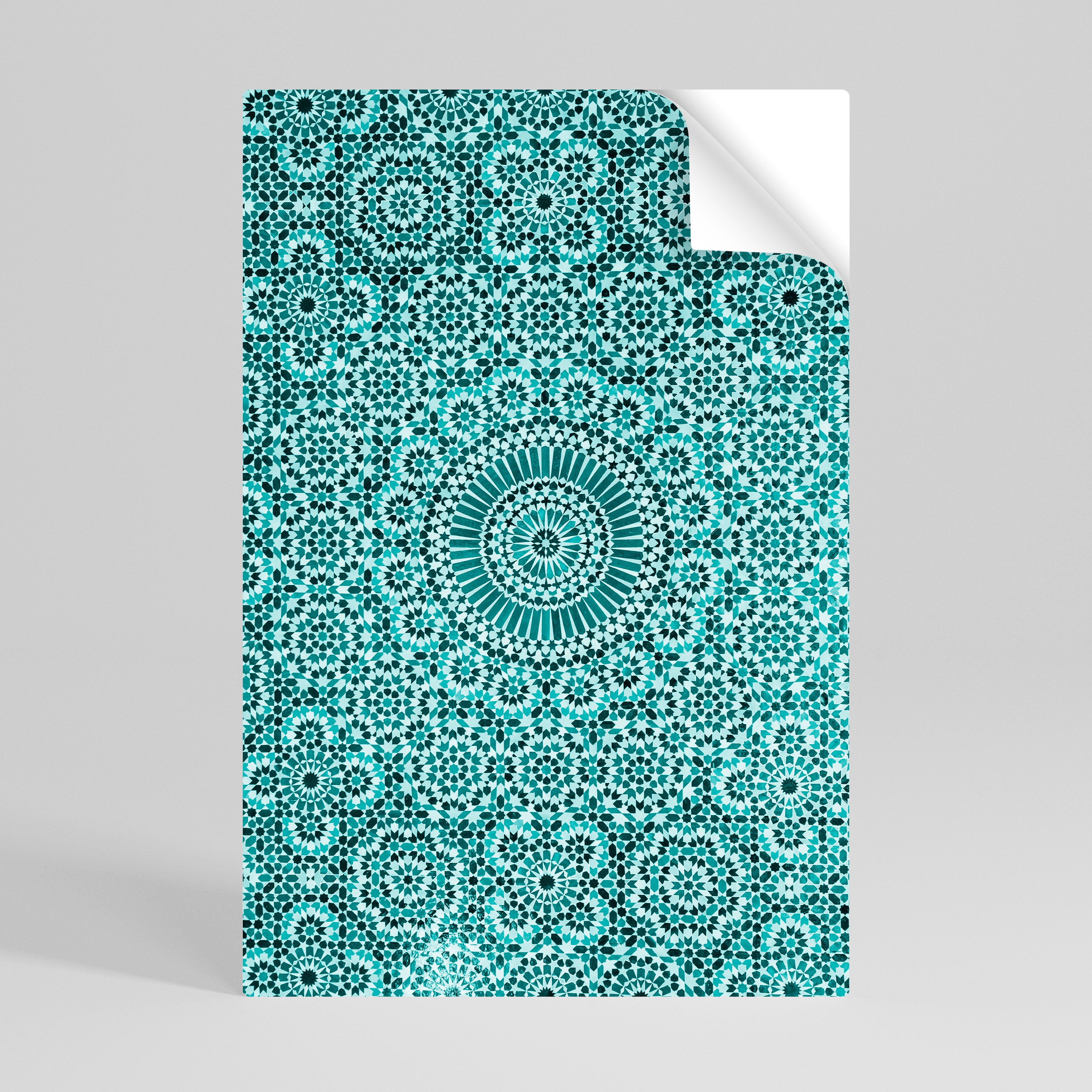 MOROCCAN TURQUOISE Självhäftande Vertikal Poster
