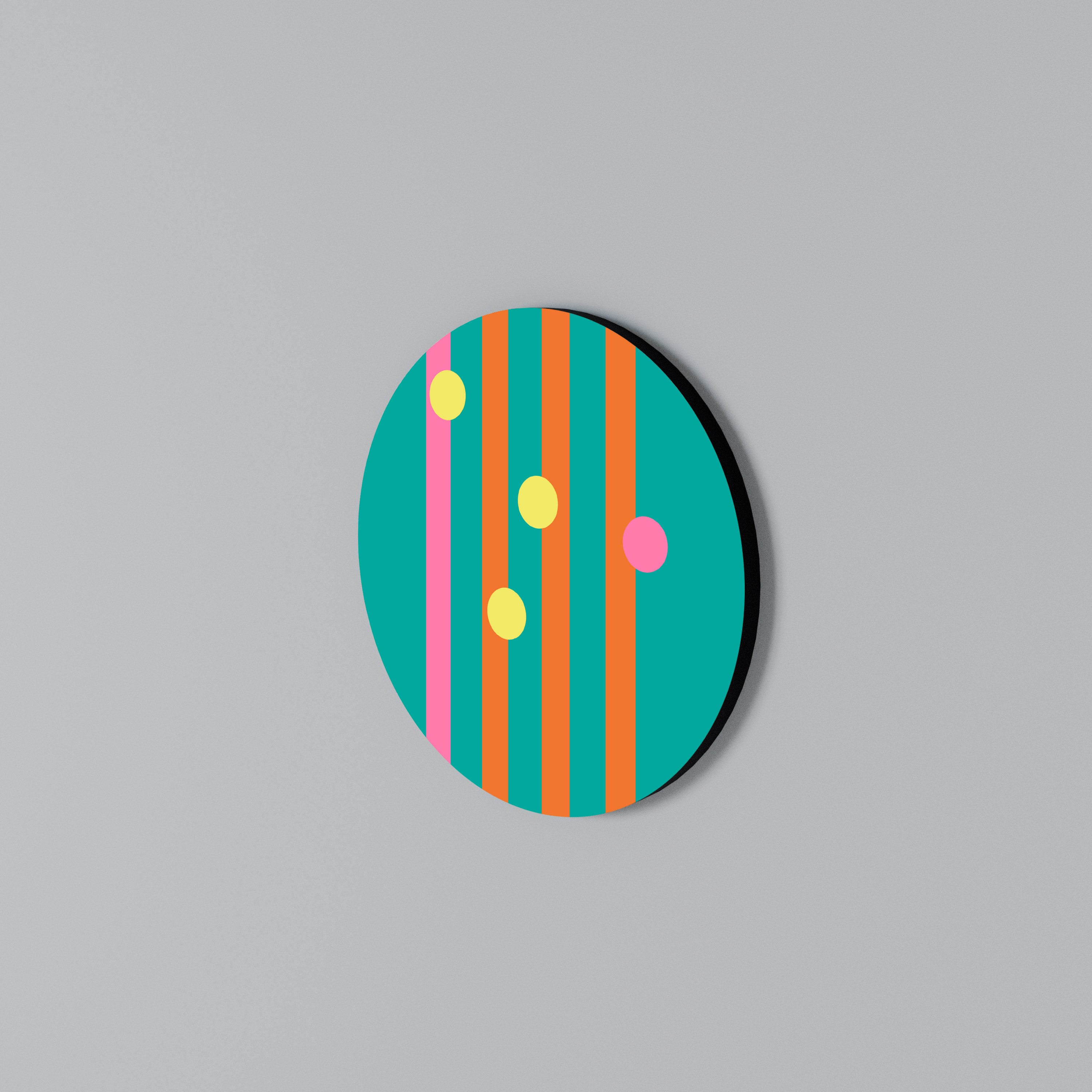 SOMEWHERE IN BETWEEN Round Wall Art