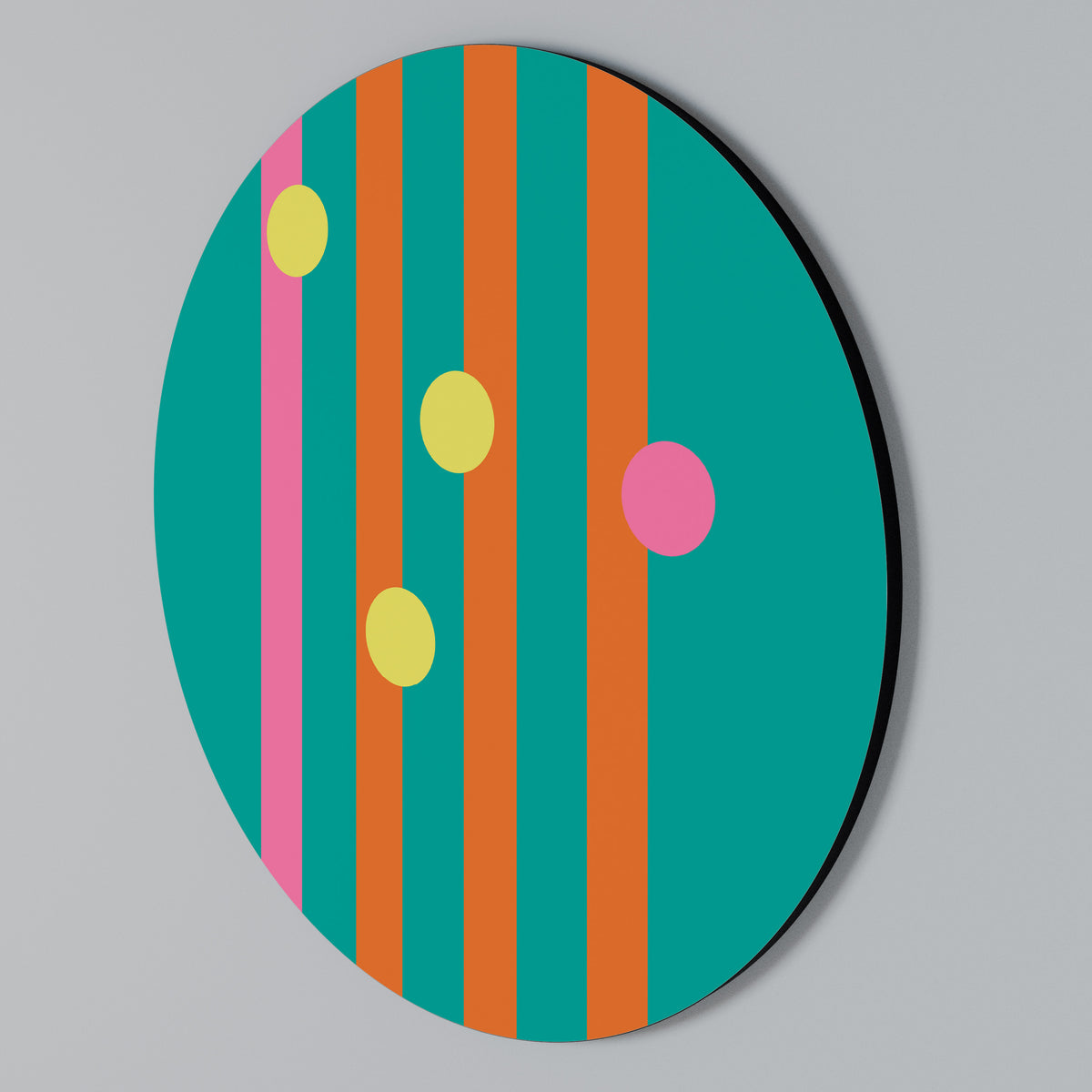 SOMEWHERE IN BETWEEN Round Wall Art