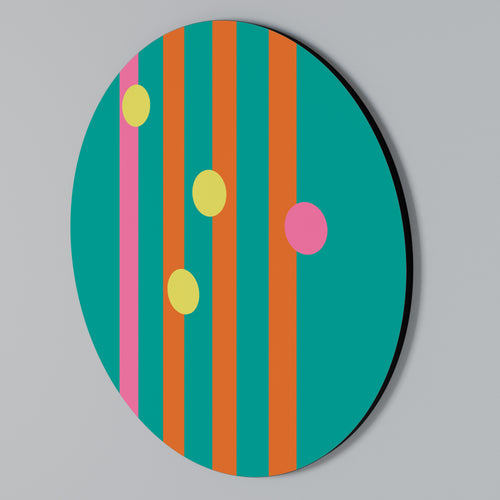 SOMEWHERE IN BETWEEN Rundes Wandbild