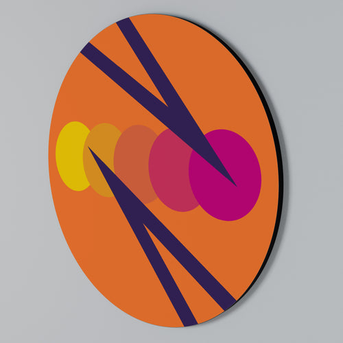 ON THE DOT BLADE Rundes Wandbild