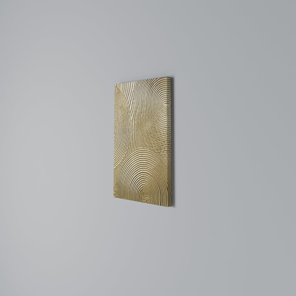 GOLDEN WAVES UNFOLD Vertical Canvas Print