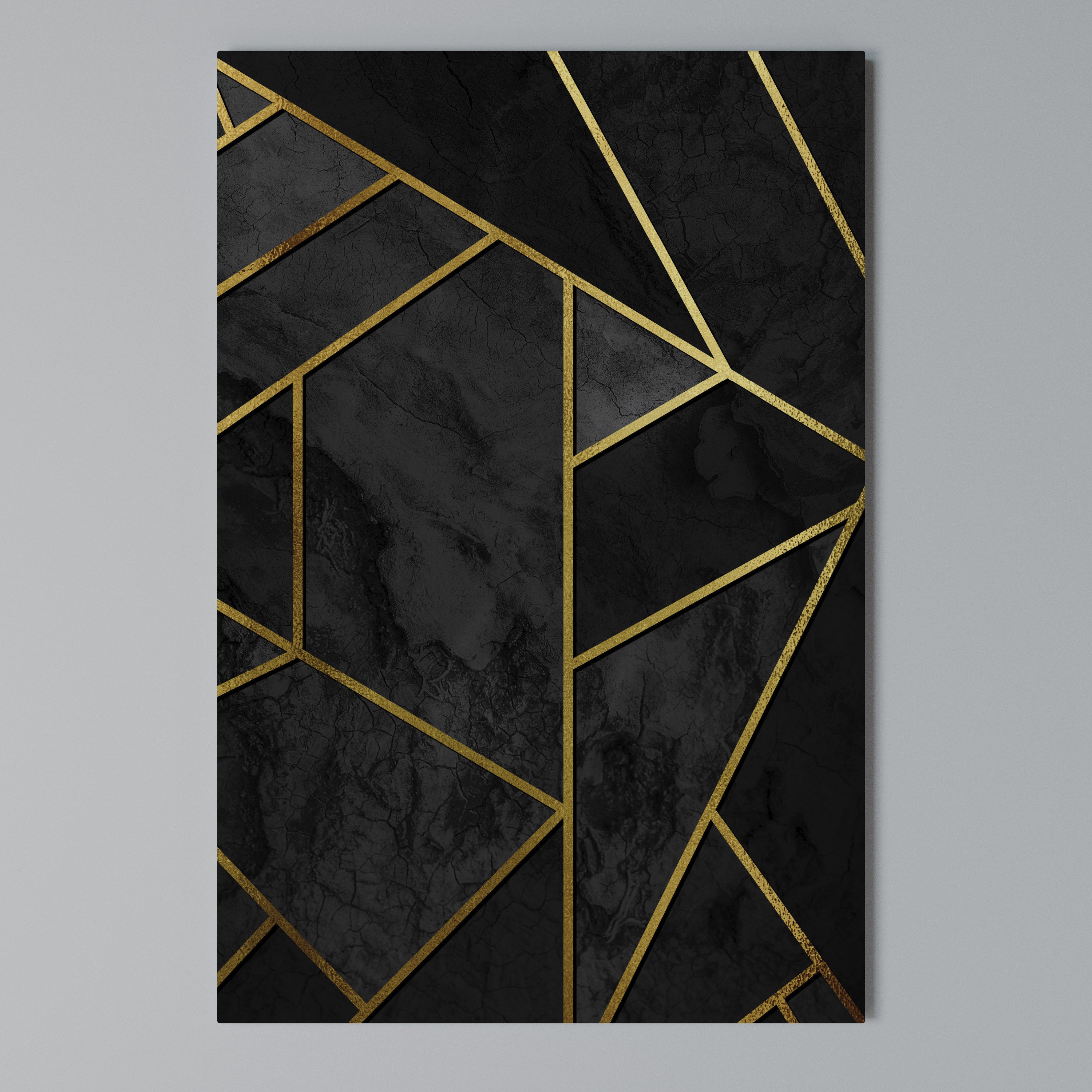 GLINTING GEOMETRIC DREAMS Cuadro en lienzo vertical