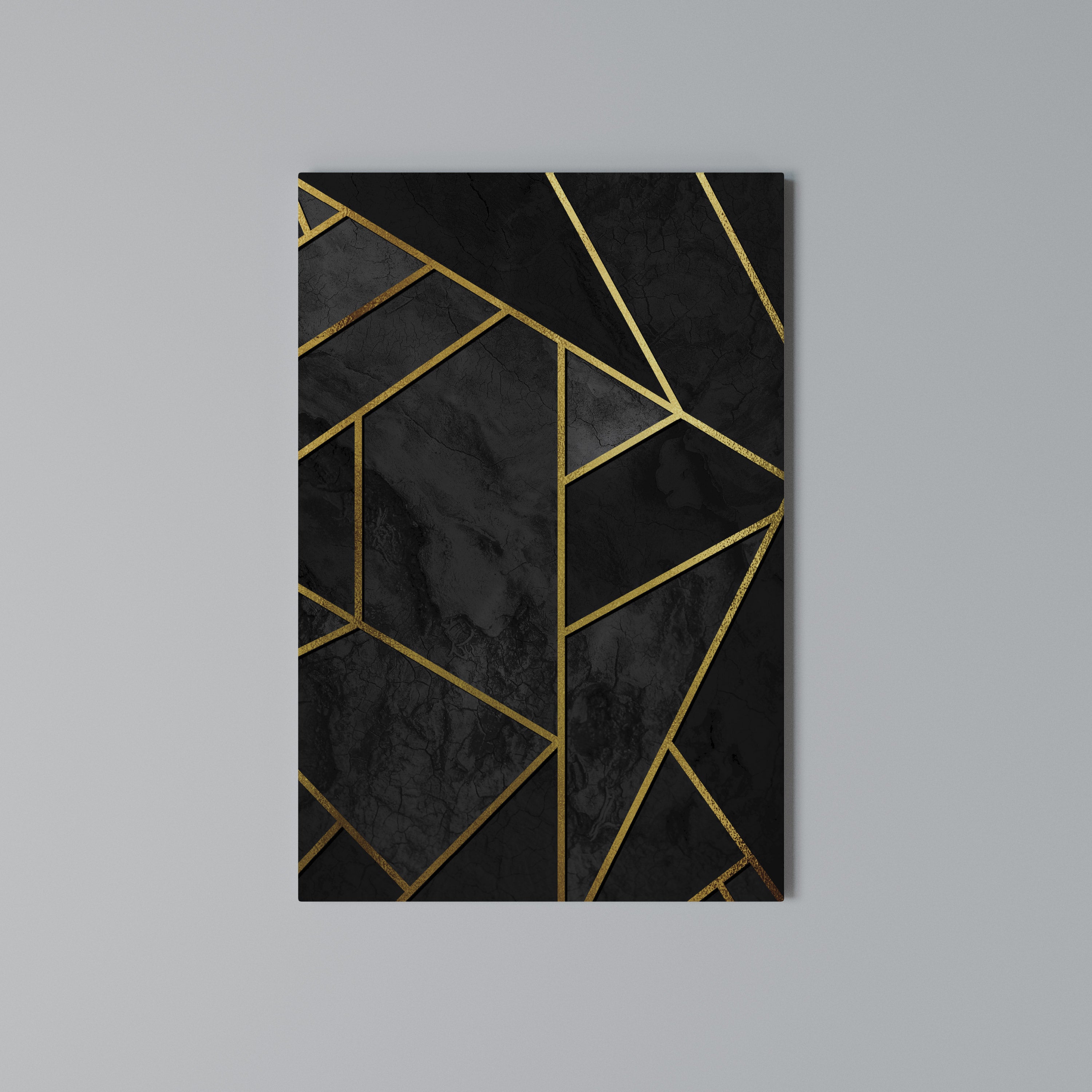 GLINTING GEOMETRIC DREAMS Cuadro en lienzo vertical