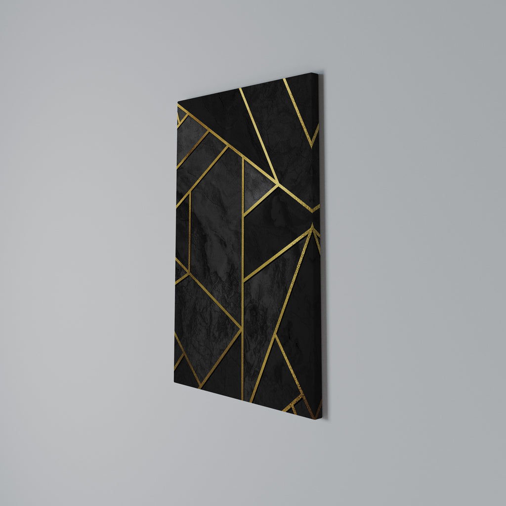 GLINTING GEOMETRIC DREAMS Vertical Canvas Print