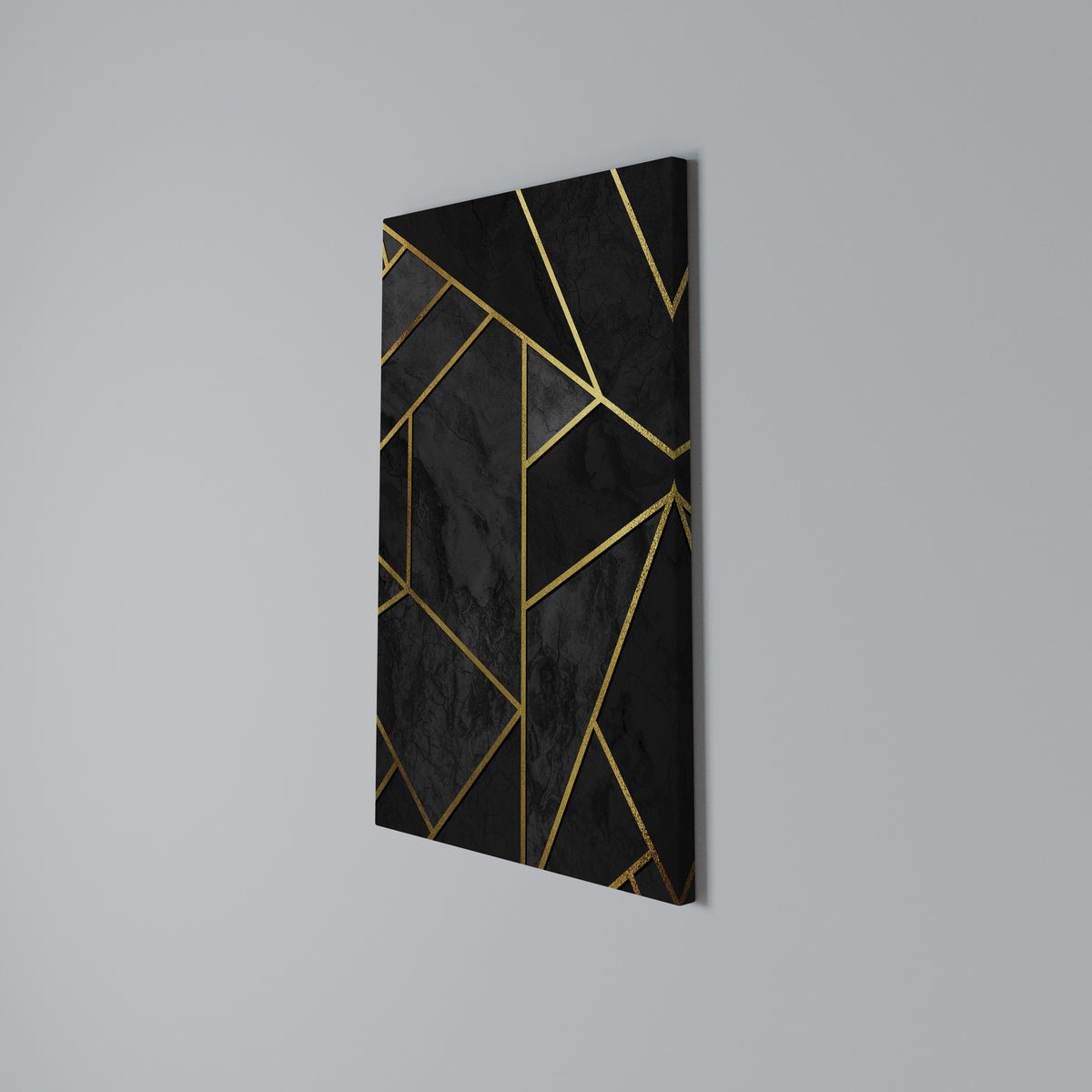 GLINTING GEOMETRIC DREAMS Vertical Canvas Print
