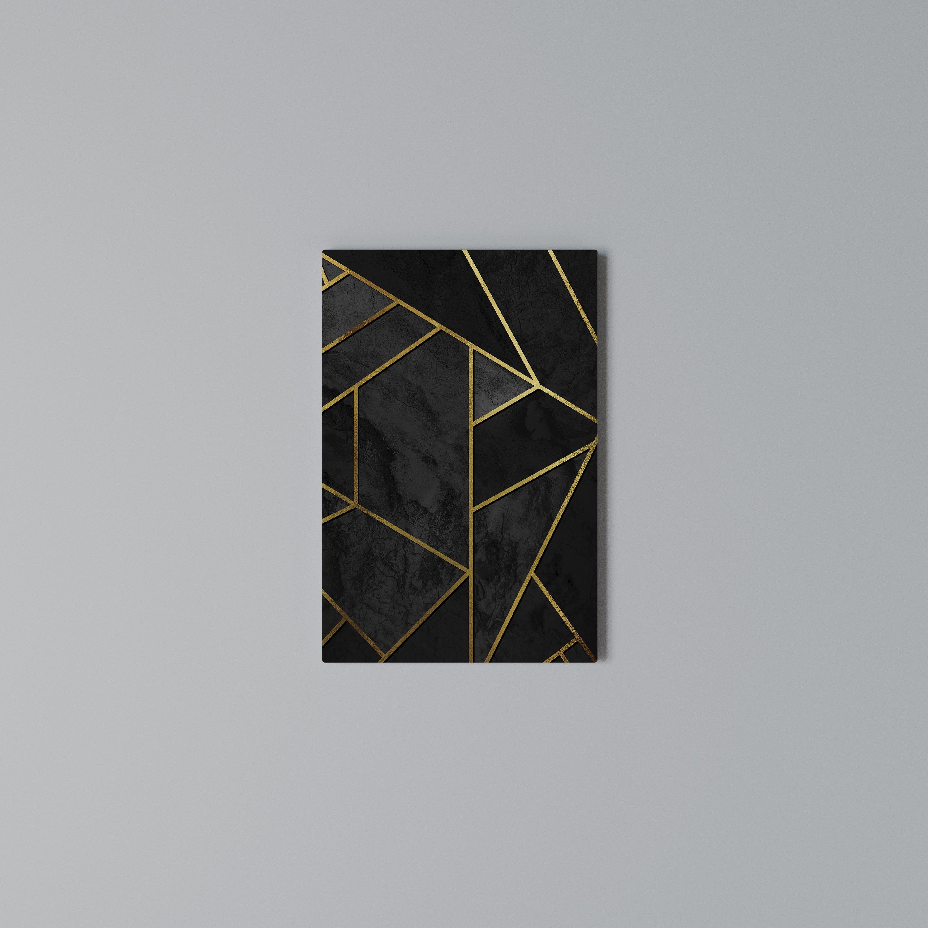 GLINTING GEOMETRIC DREAMS Cuadro en lienzo vertical