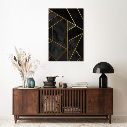 GLINTING GEOMETRIC DREAMS Κατακόρυφος Πίνακας σε Καμβά