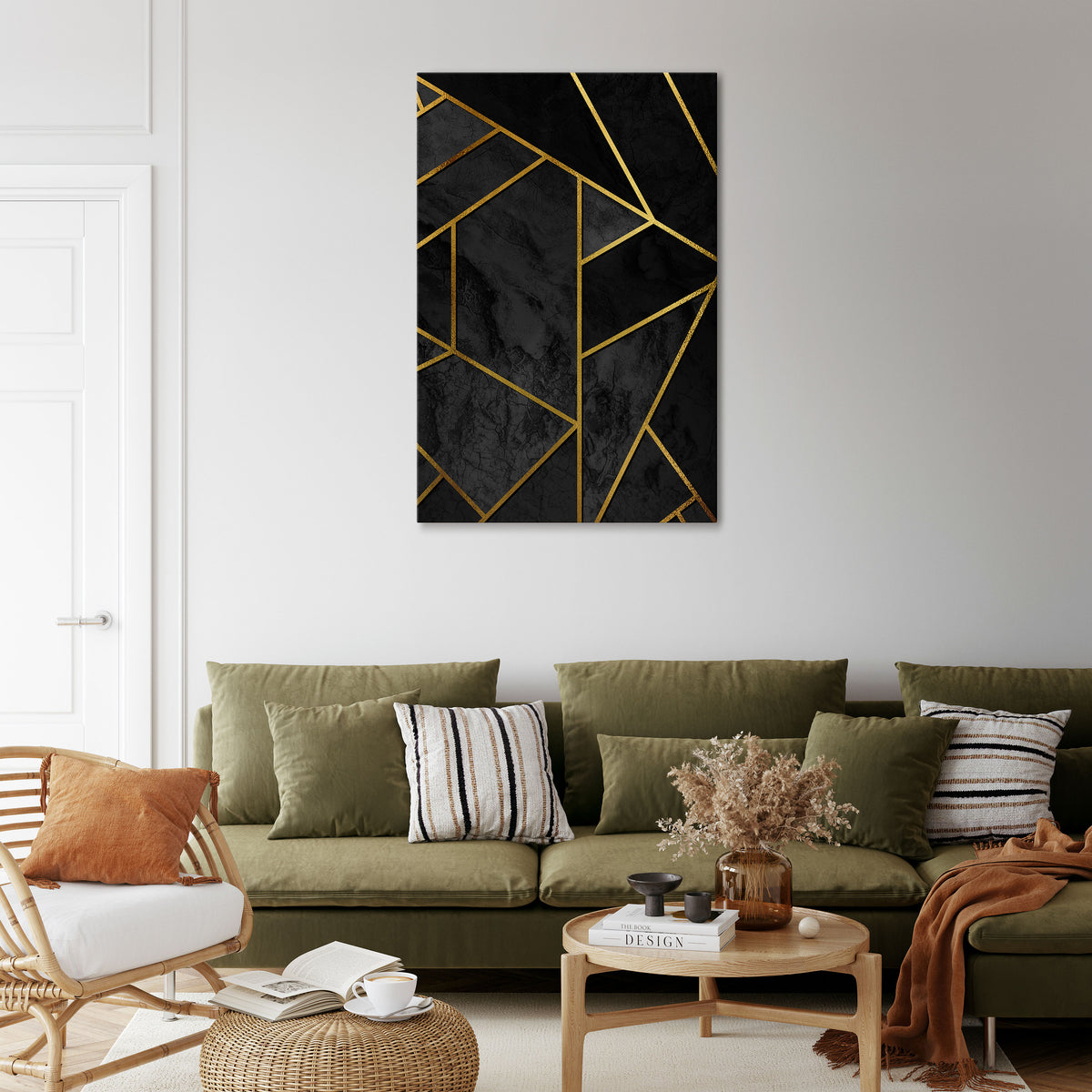 GLINTING GEOMETRIC DREAMS Κατακόρυφος Πίνακας σε Καμβά