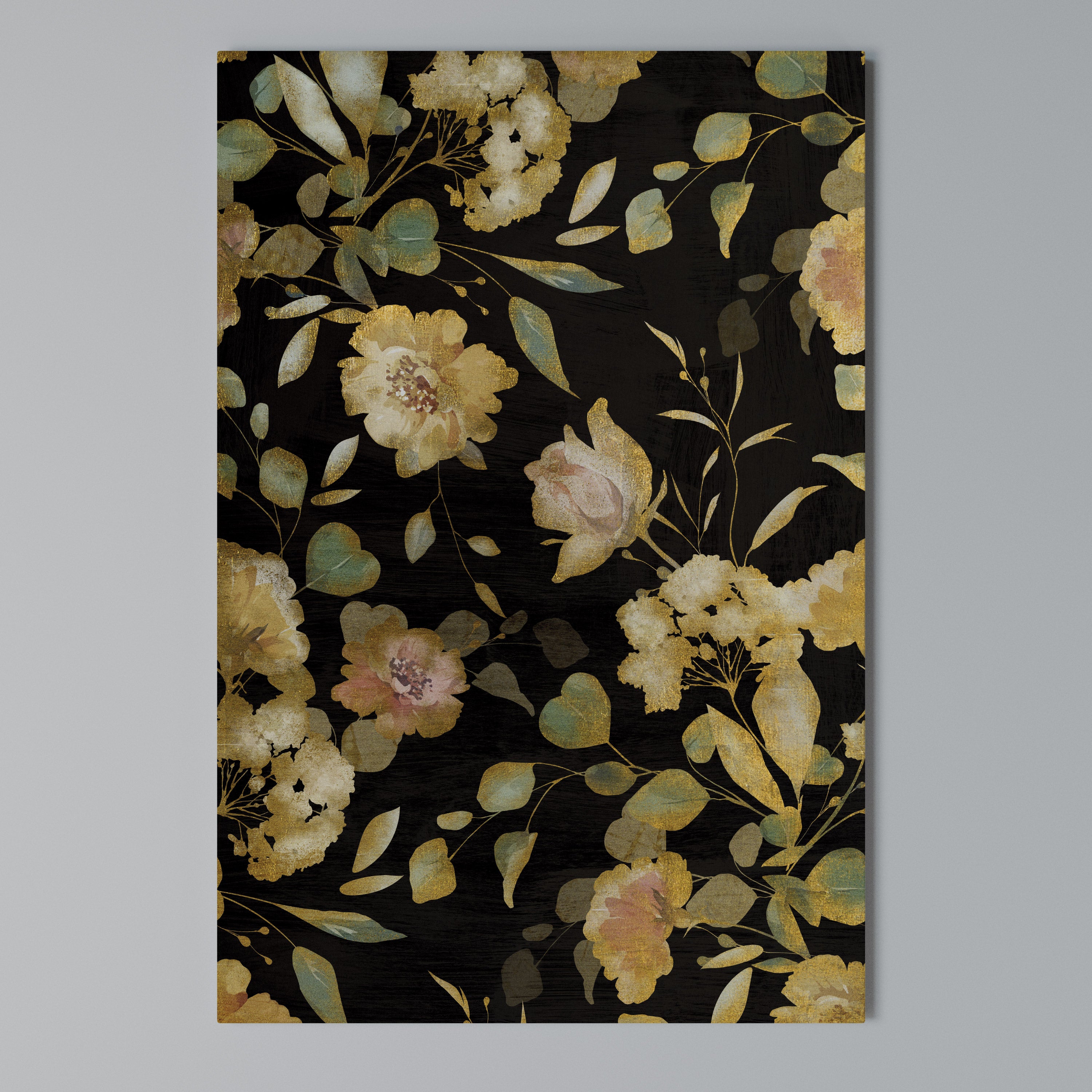 MODEST FLORAL Cuadro en lienzo vertical