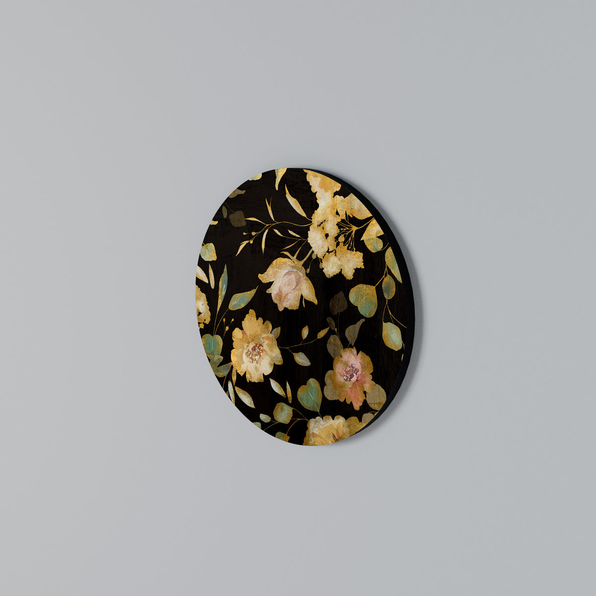 MODEST FLORAL Round Wall Art