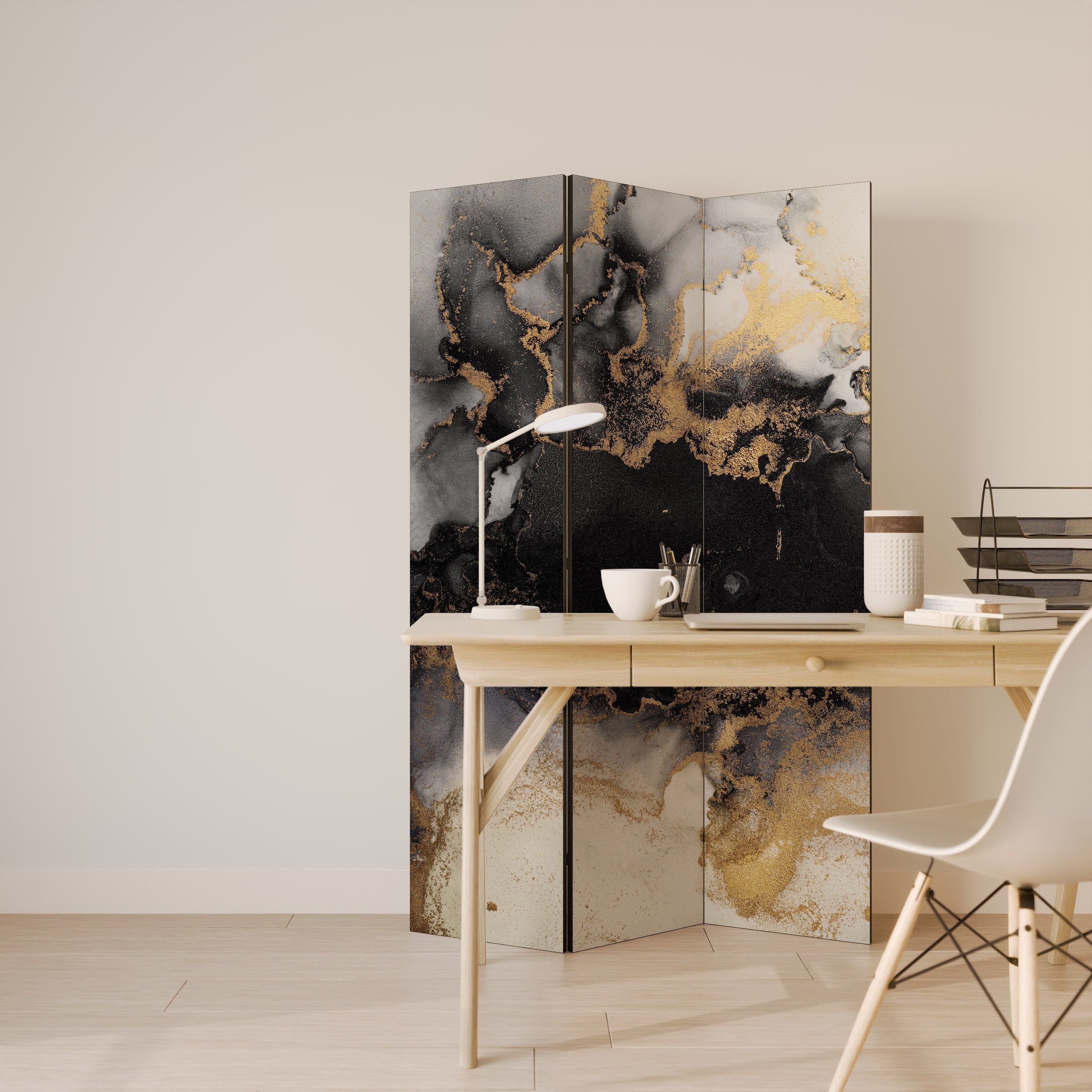 MARBLE OF TOMMORROW Dekorativ rumsavdelare – 3 paneler