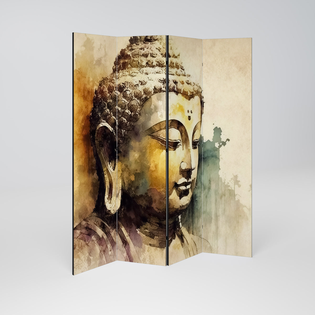 TRANQUIL BUDDHA WHISPERS Biombo de 4 Painéis