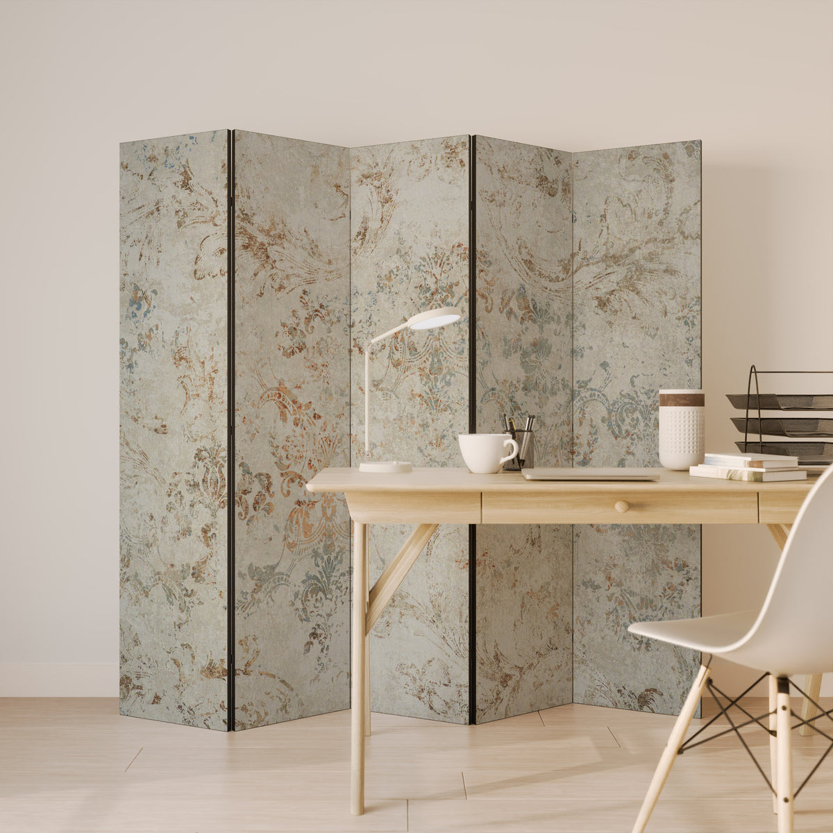 FADED ELEGANCE Dekorativ rumsavdelare – 5 paneler