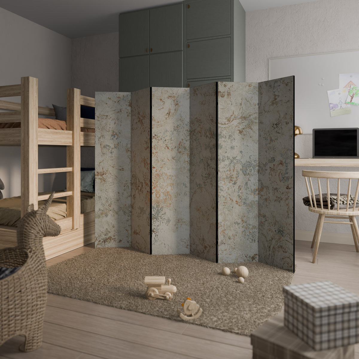 FADED ELEGANCE 6-teiliger Paravent