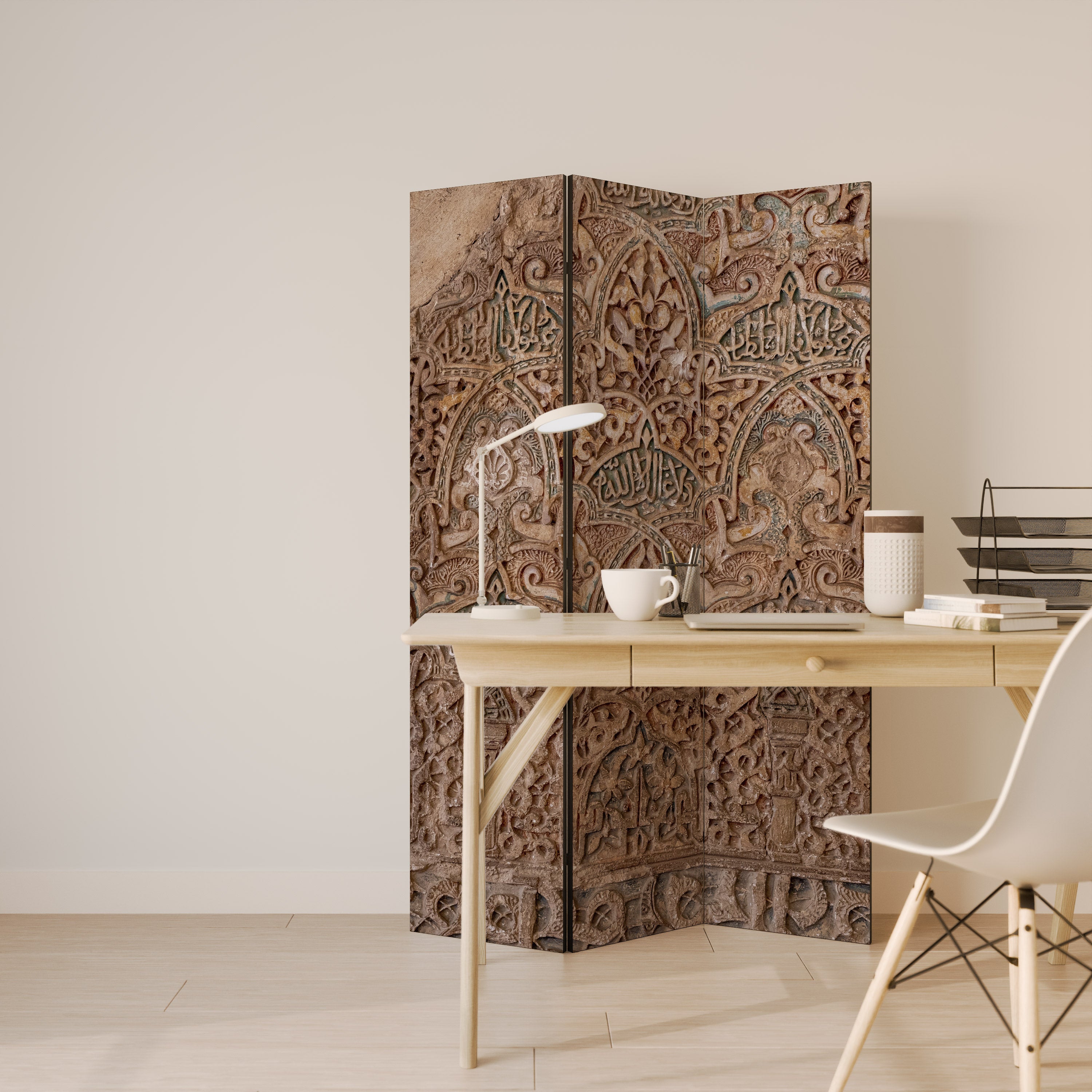 ARABESQUE WHISPERS Dekorativ rumsavdelare – 3 paneler