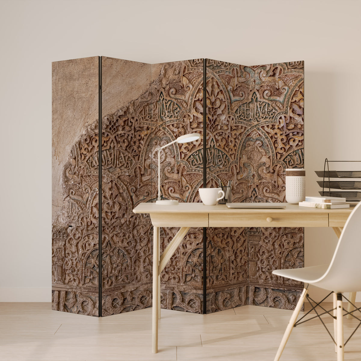 ARABESQUE WHISPERS Biombo de 5 paneles