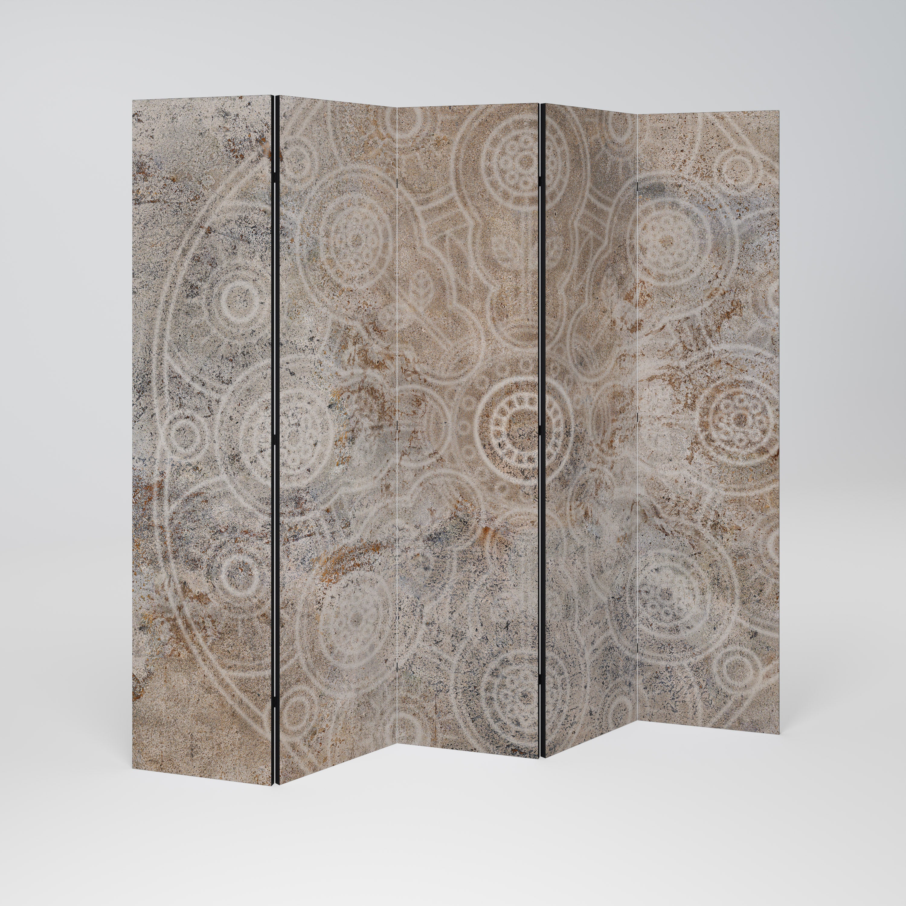 ENIGMATIC PATTERNS Dekorativ rumsavdelare – 5 paneler
