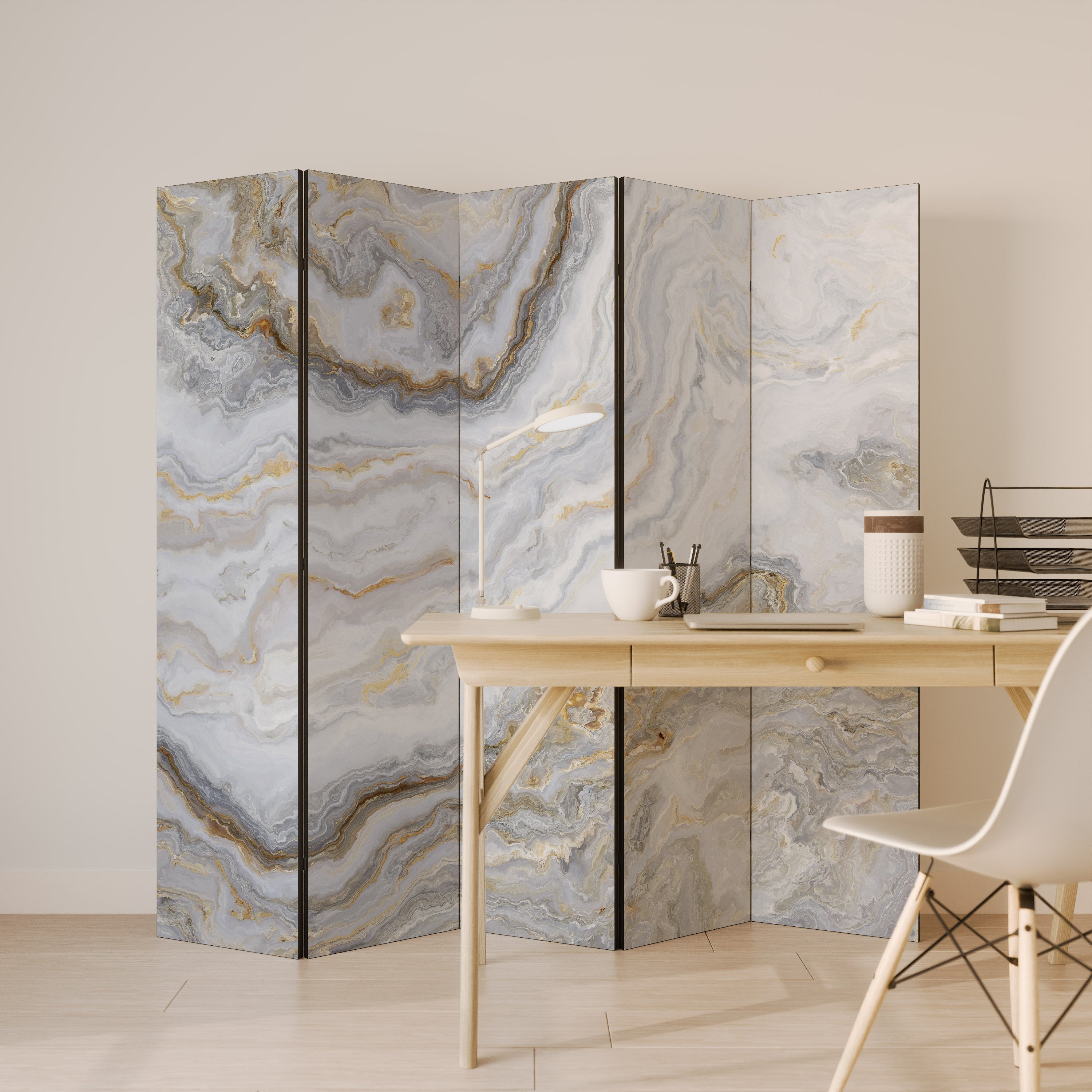 GOLDEN RIDGES 5-Panel Room Divider