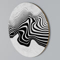 MONOCHROME MIRAGE Round Wall Art