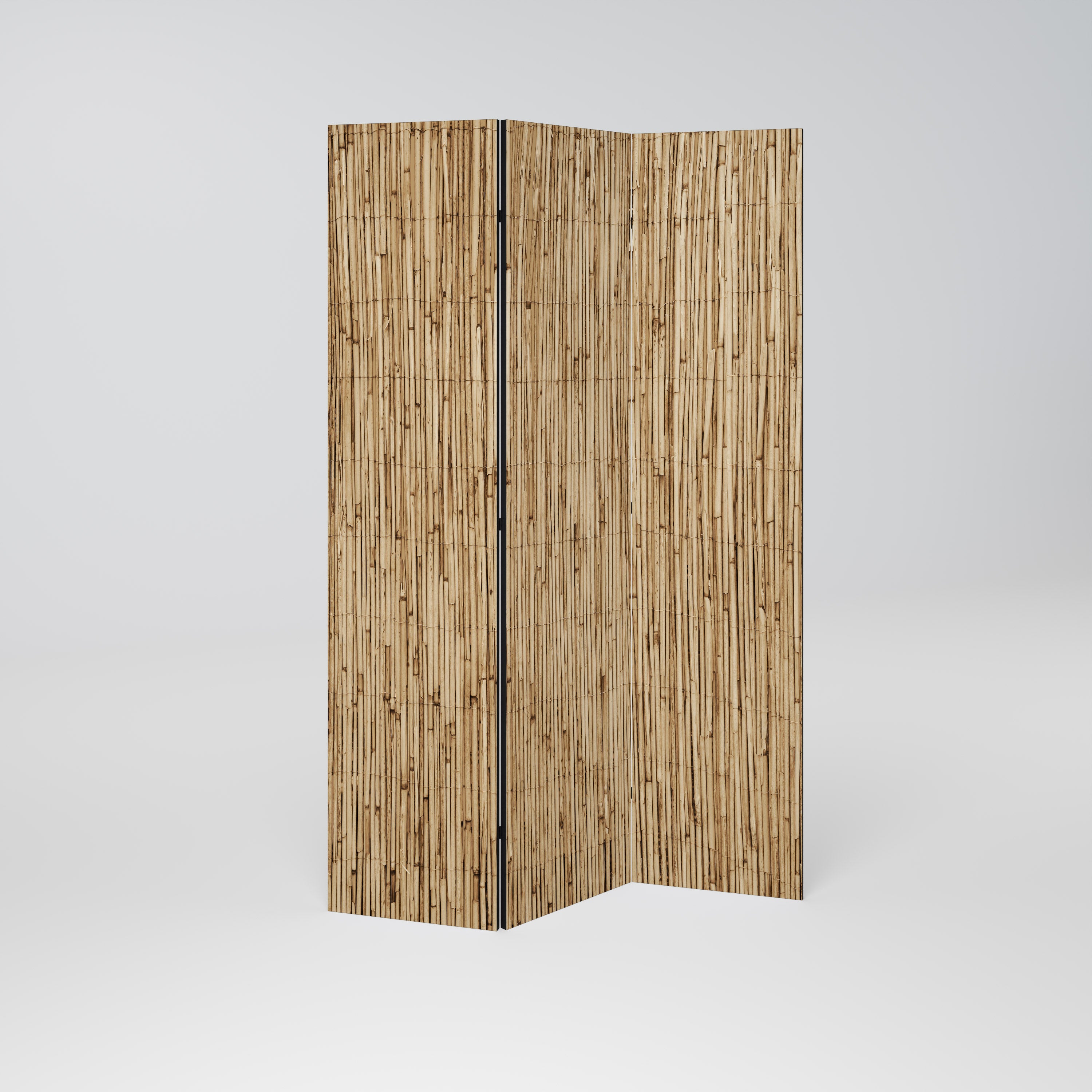 STRAW BOUND DELIGHT Dekorativ rumsavdelare – 3 paneler