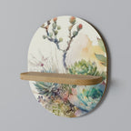 SUCCULENT WHIMSY Decorative Art Shelf