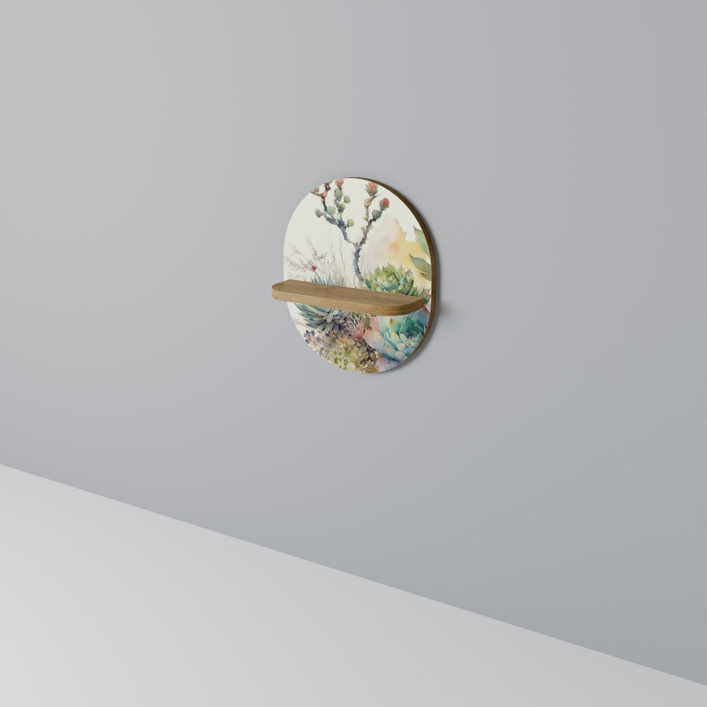 SUCCULENT WHIMSY Decorative Art Shelf