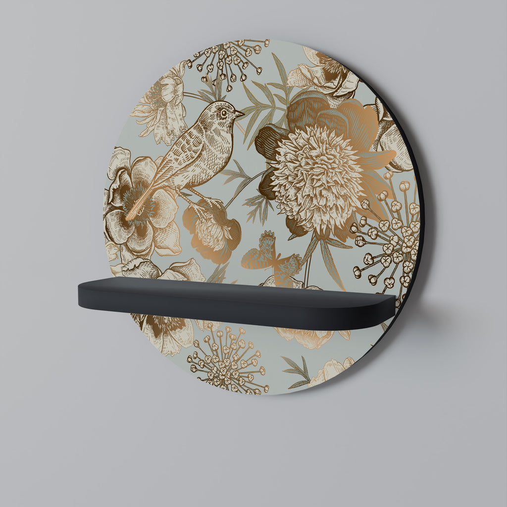 SUCCULENT WHIMSY Decorative Art Shelf