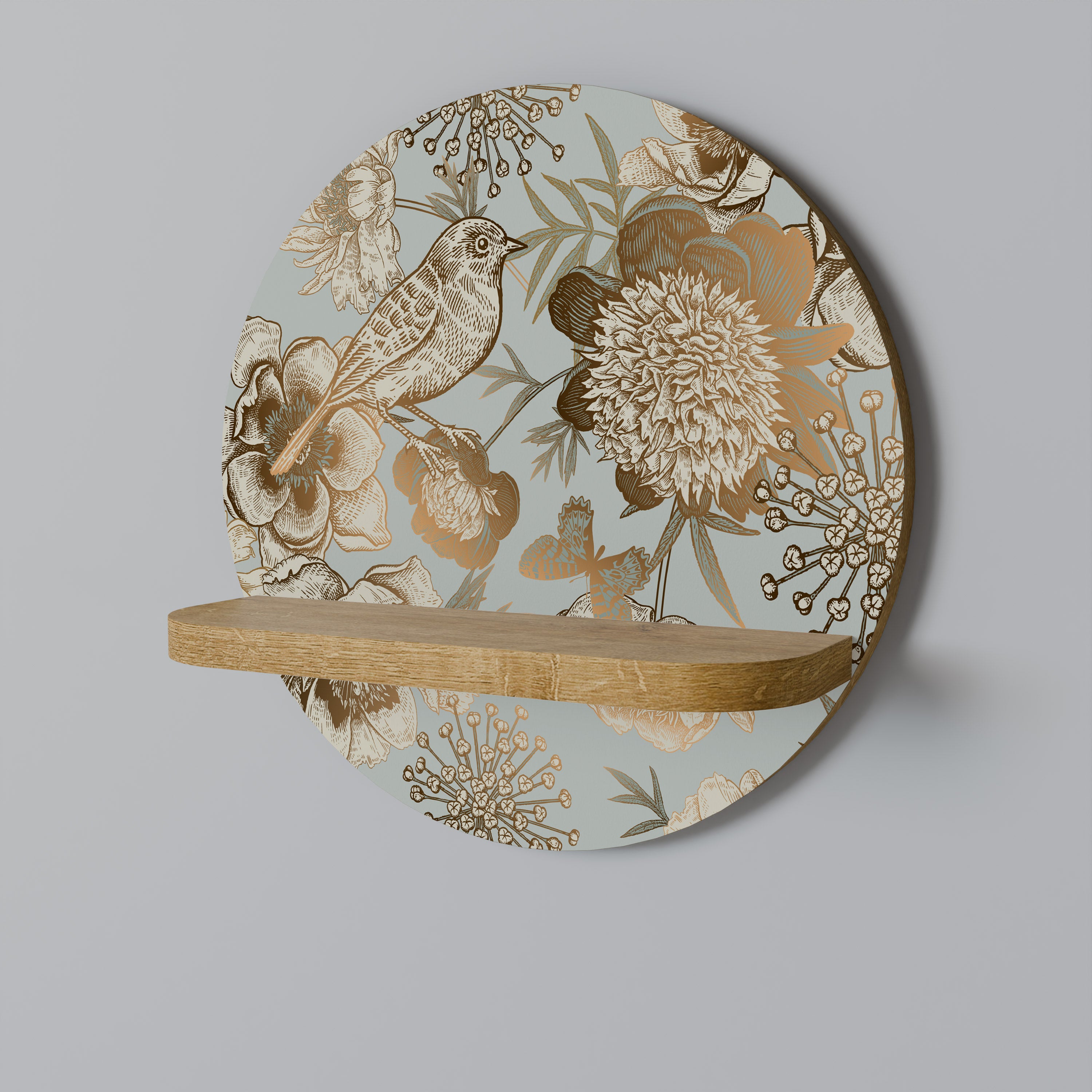 SUCCULENT WHIMSY Decorative Art Shelf