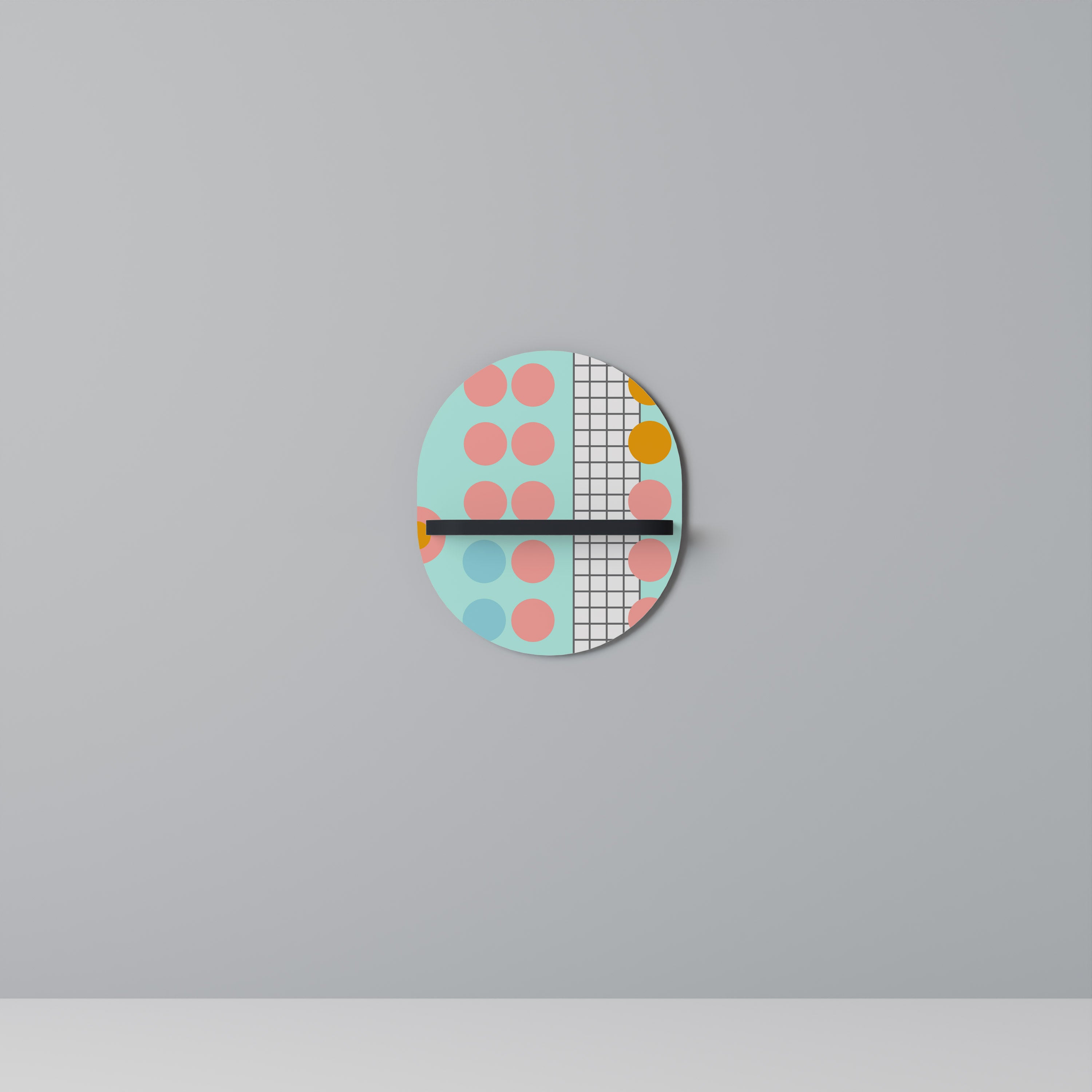 RETRO GRID Decorative Art Shelf