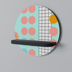 RETRO GRID Decorative Art Shelf